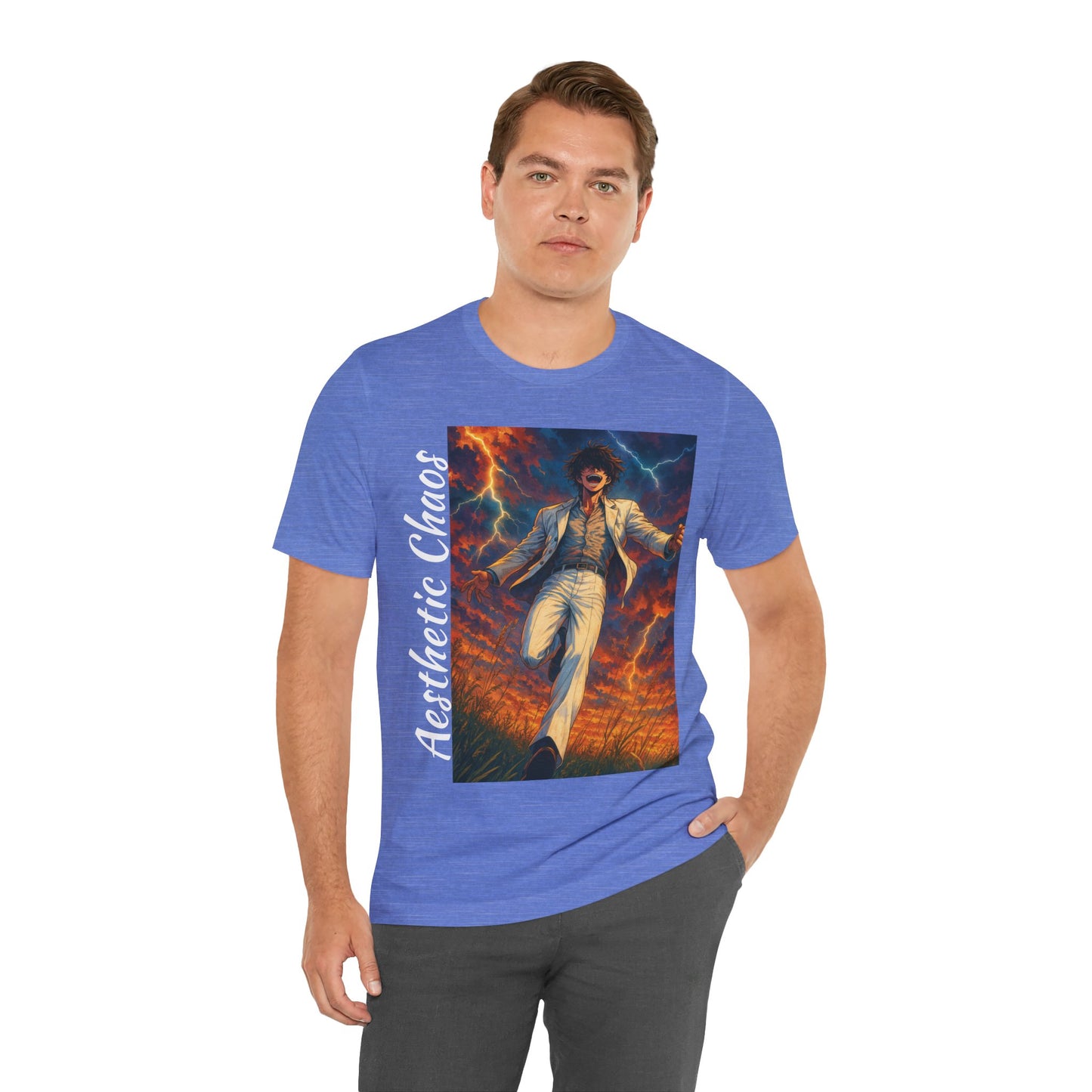 Aesthetic Chaos, Confident Villian, Unisex Jersey Short Sleeve Tee