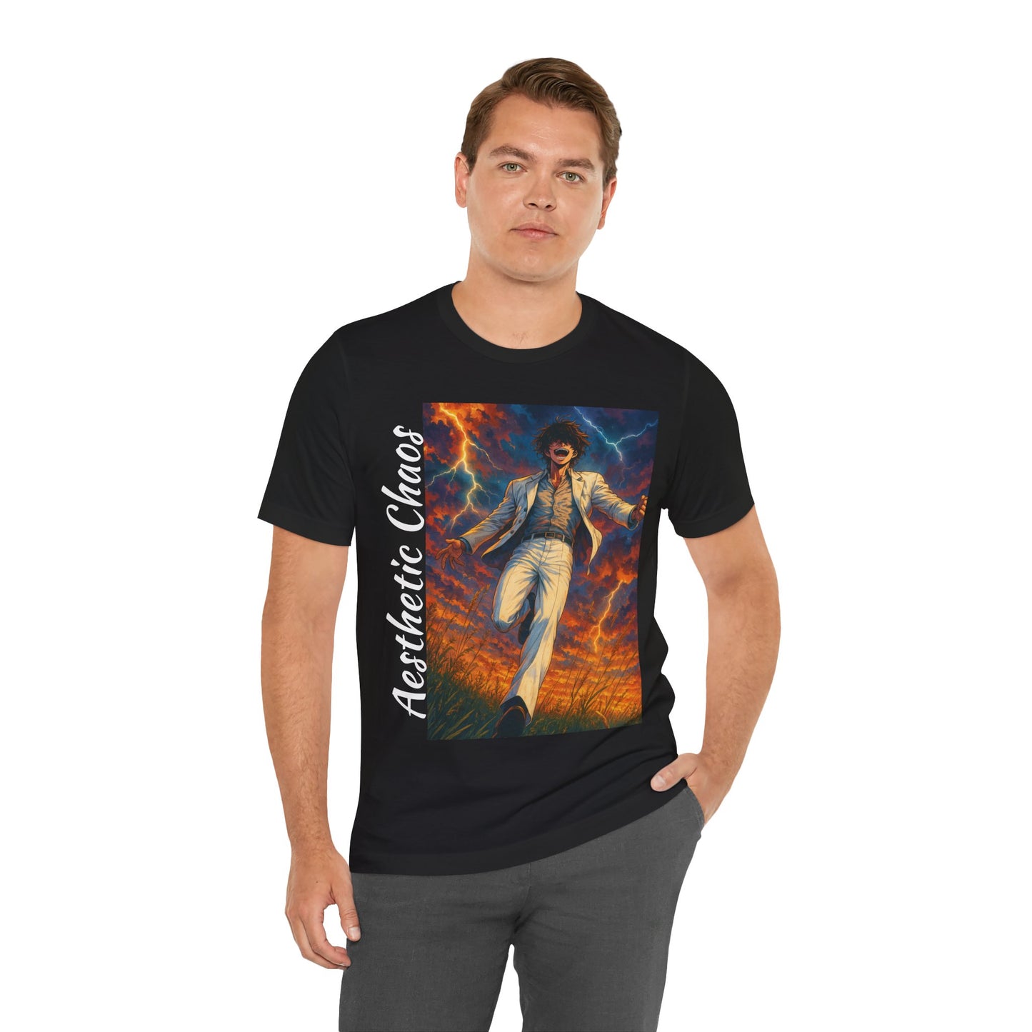 Aesthetic Chaos, Confident Villian, Unisex Jersey Short Sleeve Tee