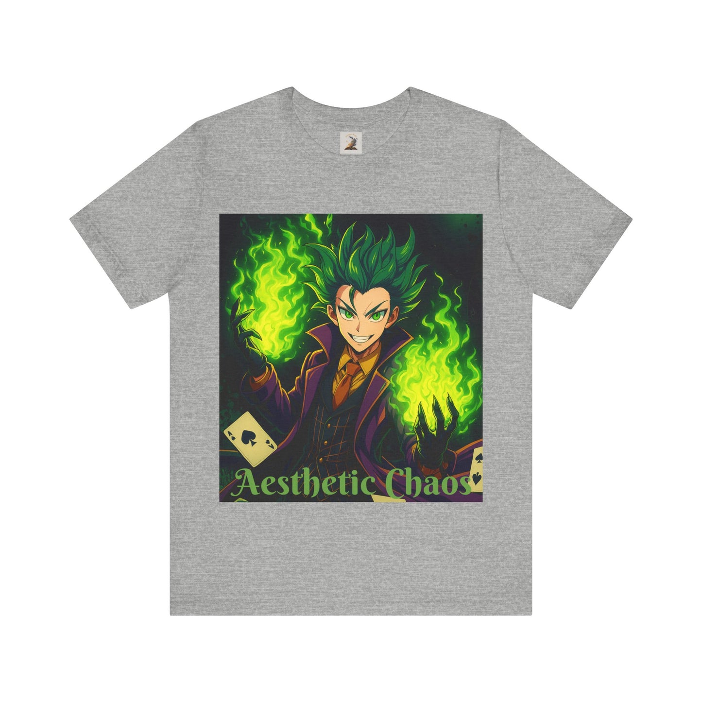 Aesthetic Chaos, anime clown, joker card clown Unisex Jersey Short Sleeve Tee
