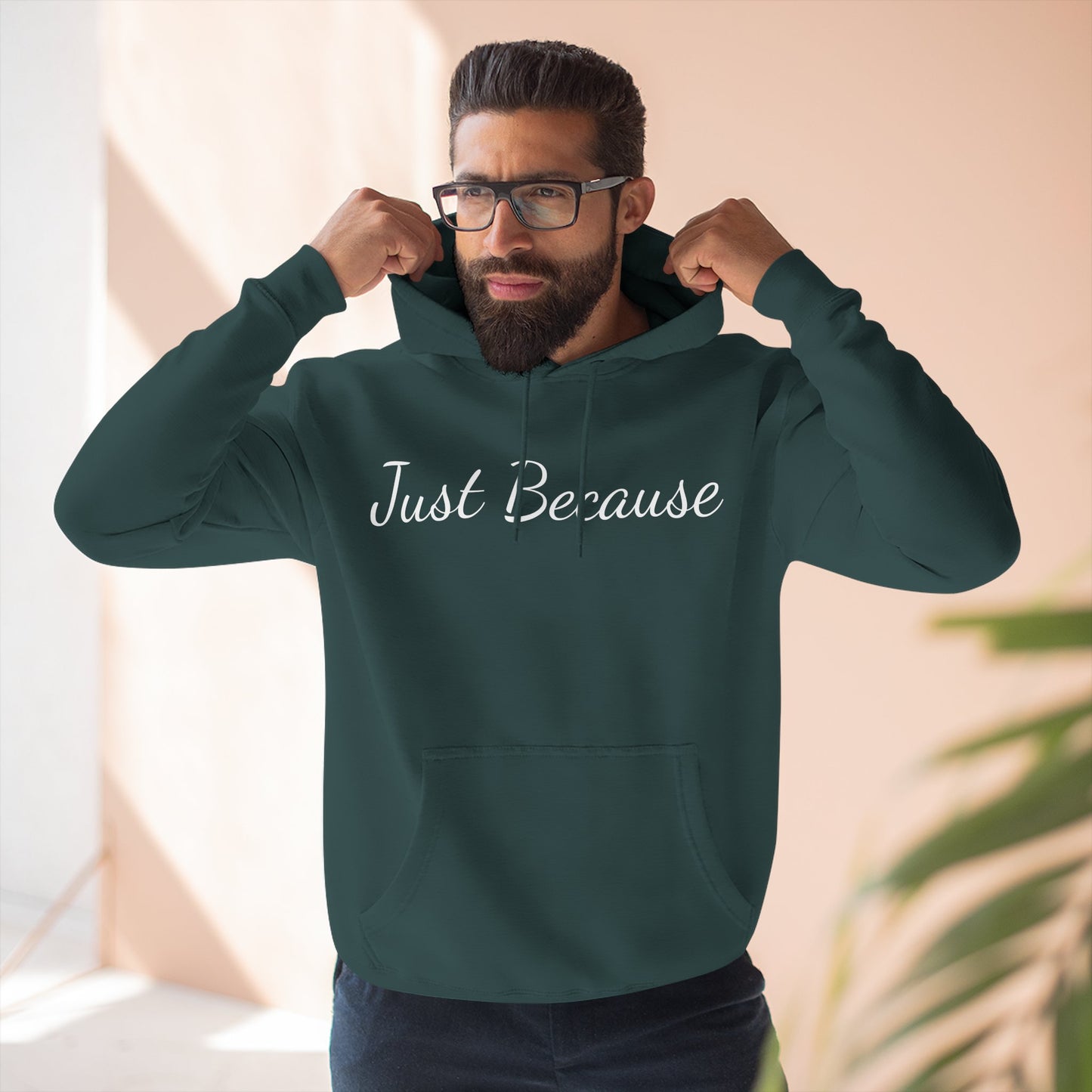 Just Because Straight Shooter Hoodie Three-Panel Fleece Hoodie
