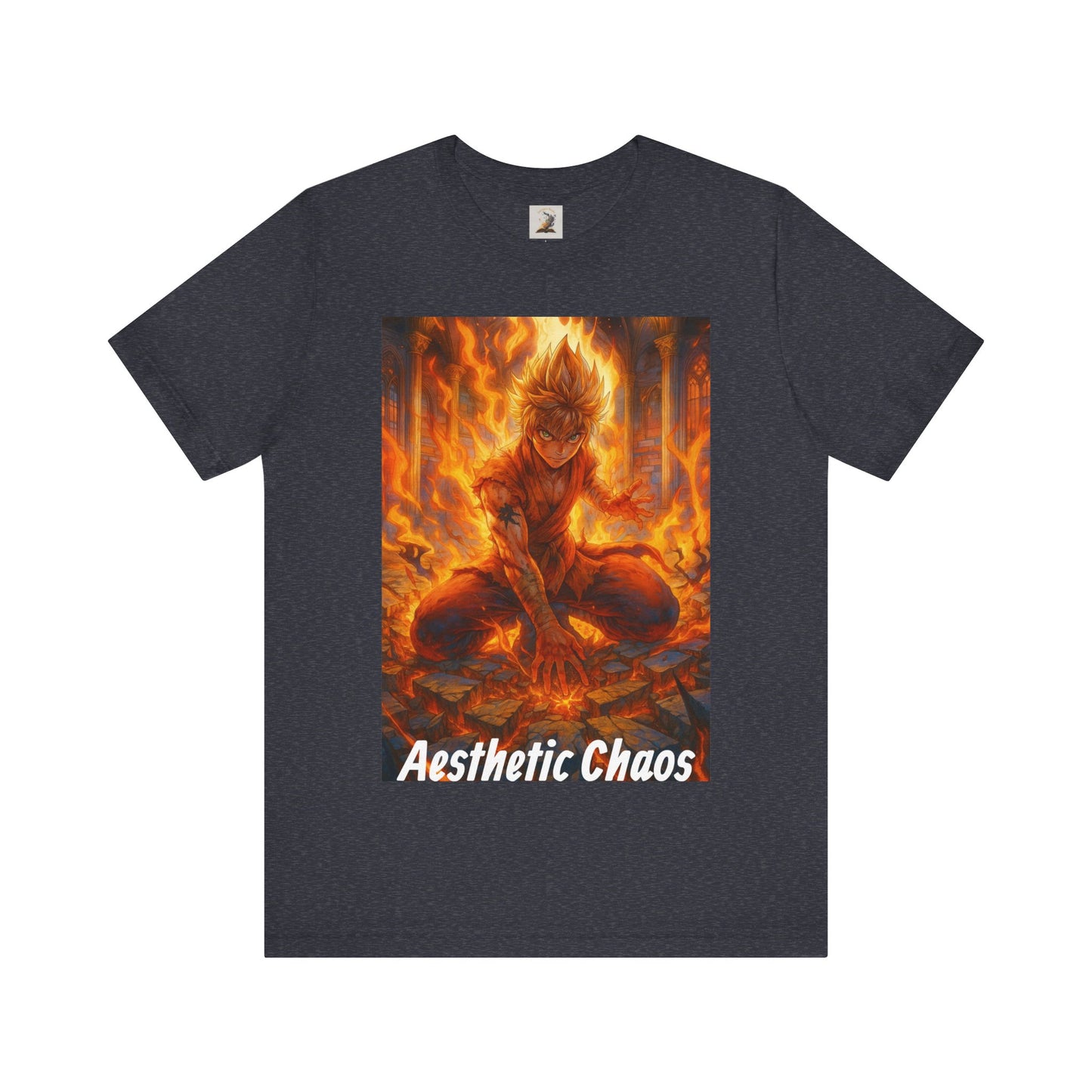 Aesthetic Choas, Deep impact, floor cracking, anime style Unisex Jersey Short Sleeve Tee