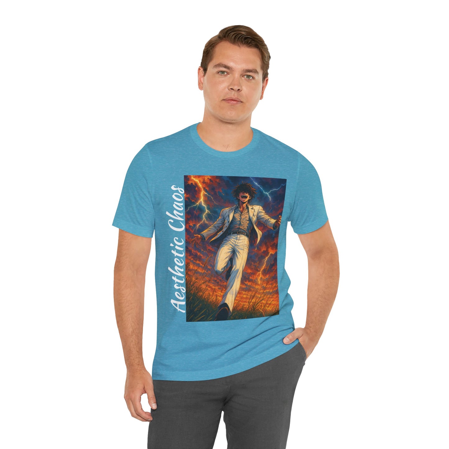 Aesthetic Chaos, Confident Villian, Unisex Jersey Short Sleeve Tee