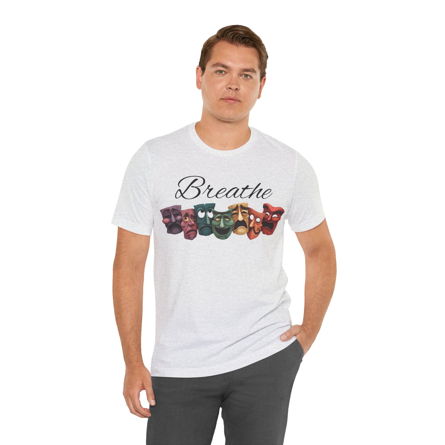 Breathe Drama mask Unisex Jersey Short Sleeve Tee