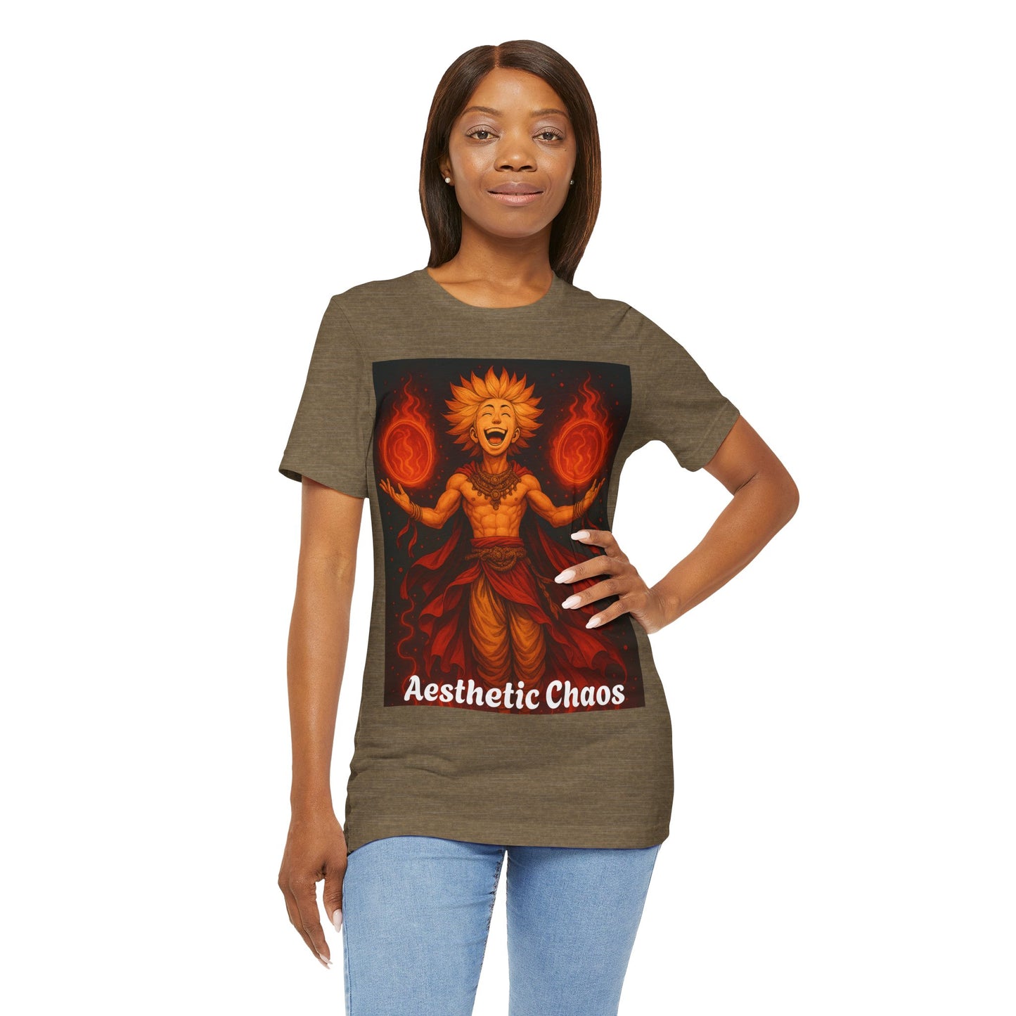 Aesthetic Chaos, anime style Unisex Jersey Short Sleeve Tee