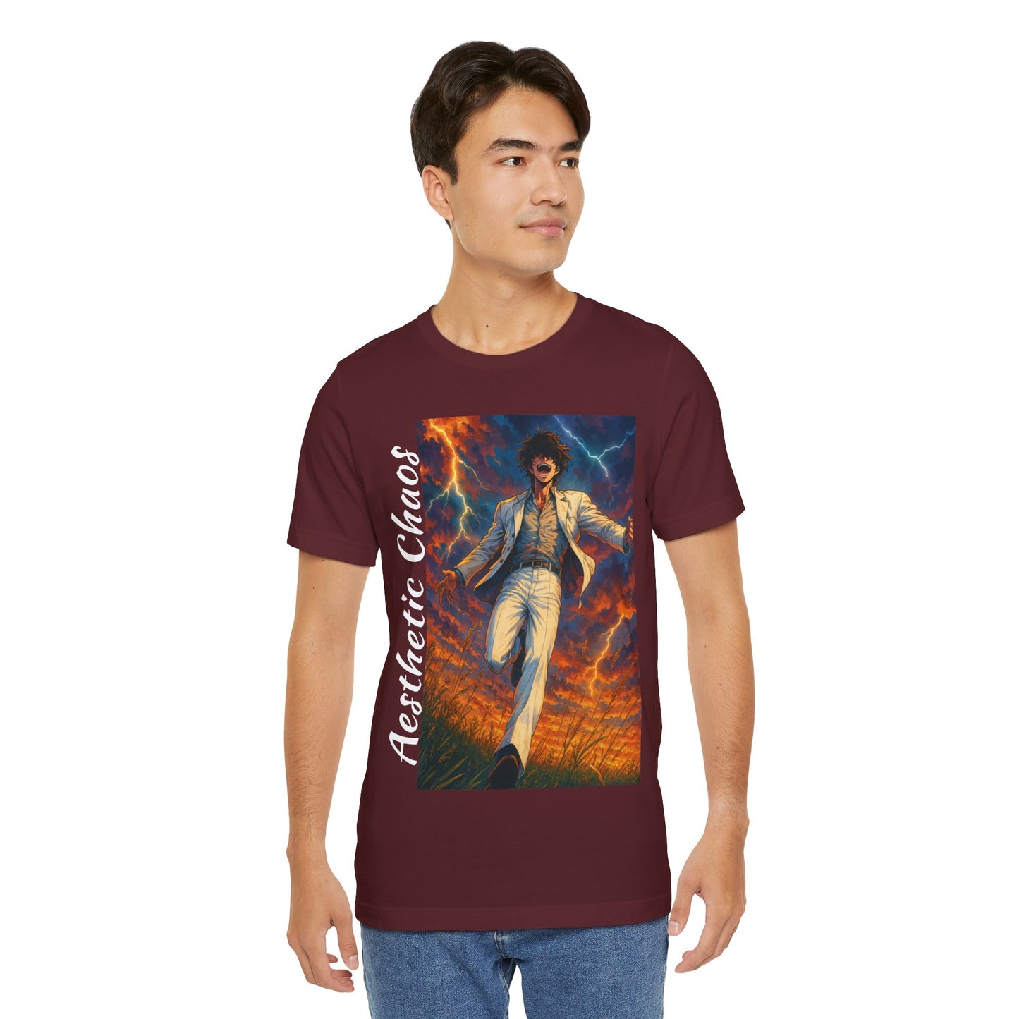Aesthetic Chaos, Confident Villian, Unisex Jersey Short Sleeve Tee