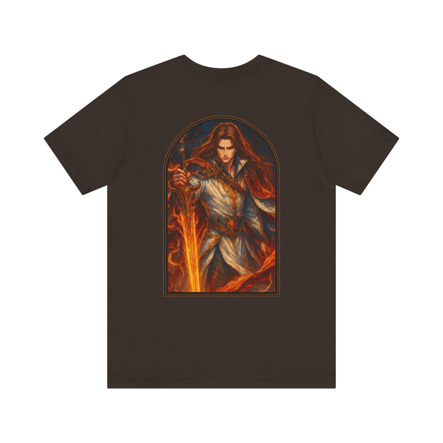 Aesthetic Chaos, Anime style, man with large sword, Unisex Jersey Short Sleeve Tee