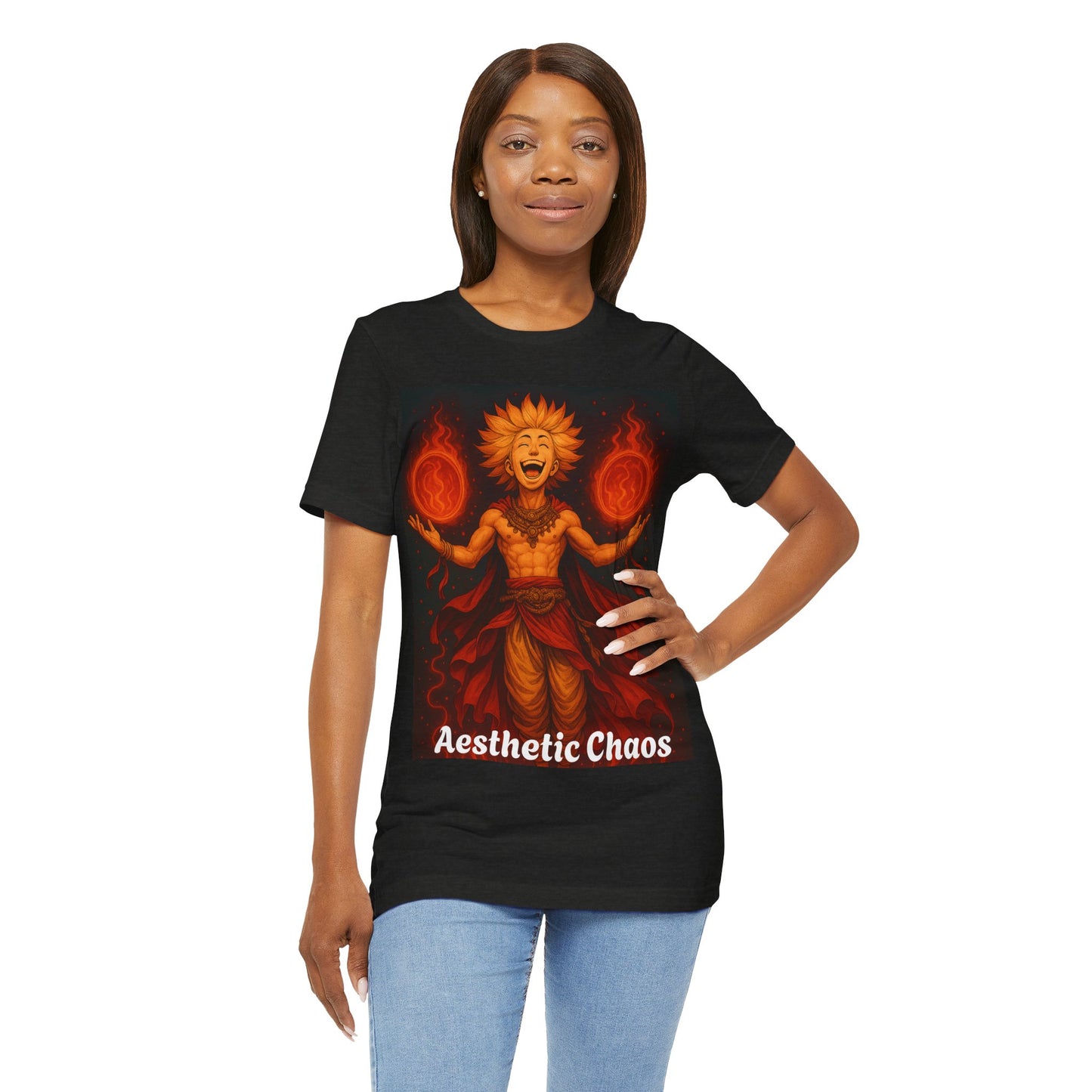 Aesthetic Chaos, anime style Unisex Jersey Short Sleeve Tee