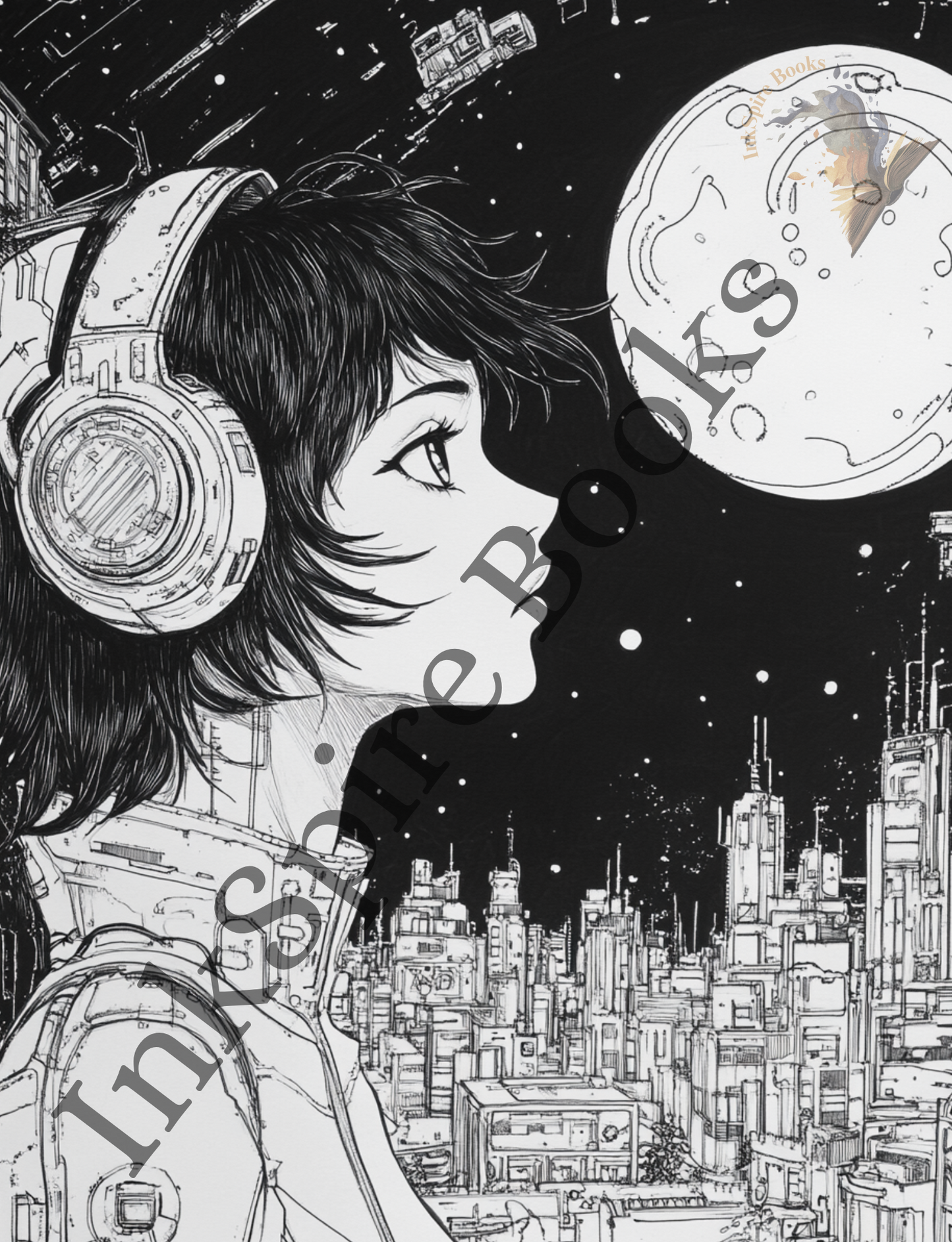 Aesthetic Chaos: Deep Souls and Inked Dreams: An Anime Coloring Book