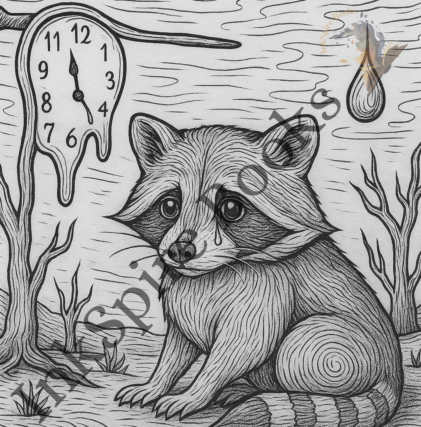 Stay Trashy: A Raccoon Coloring Book