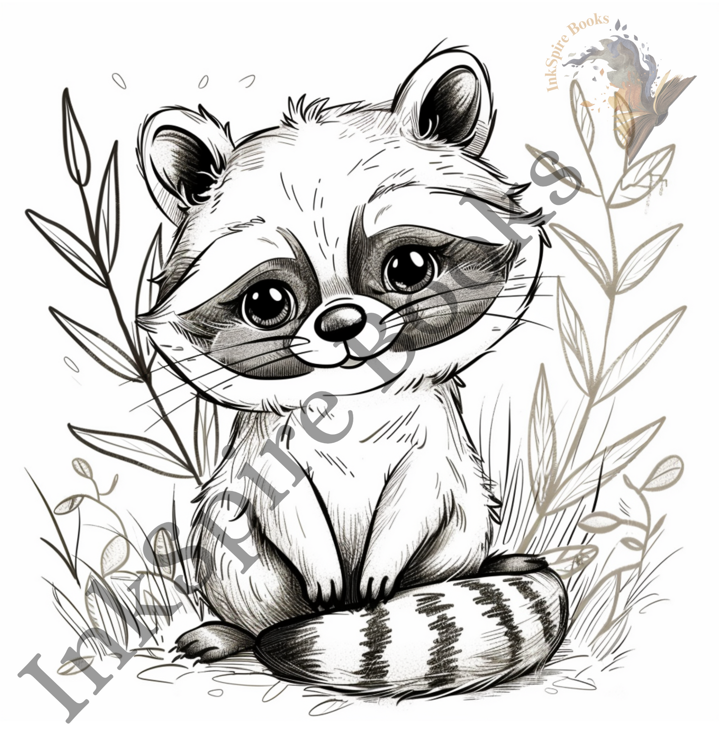 Stay Trashy: A Raccoon Coloring Book
