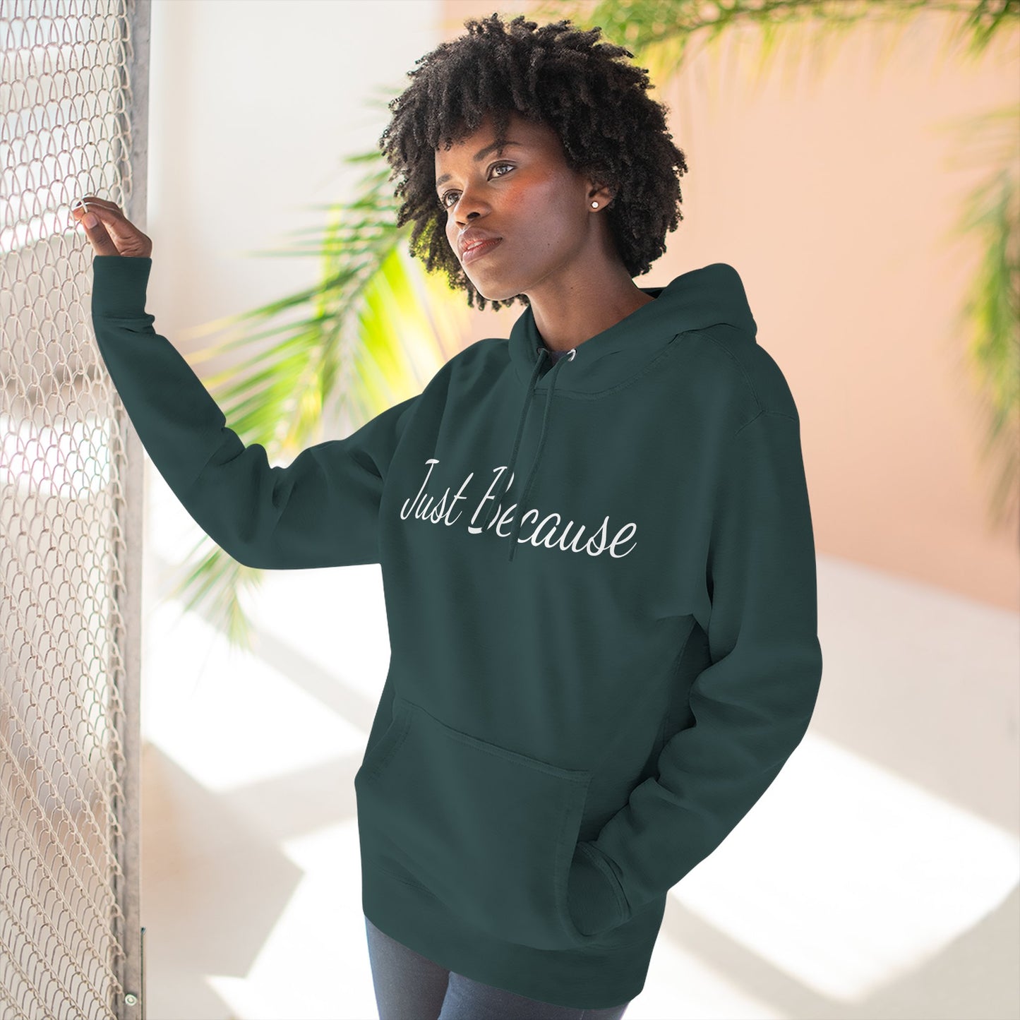 Just Because Straight Shooter Hoodie Three-Panel Fleece Hoodie