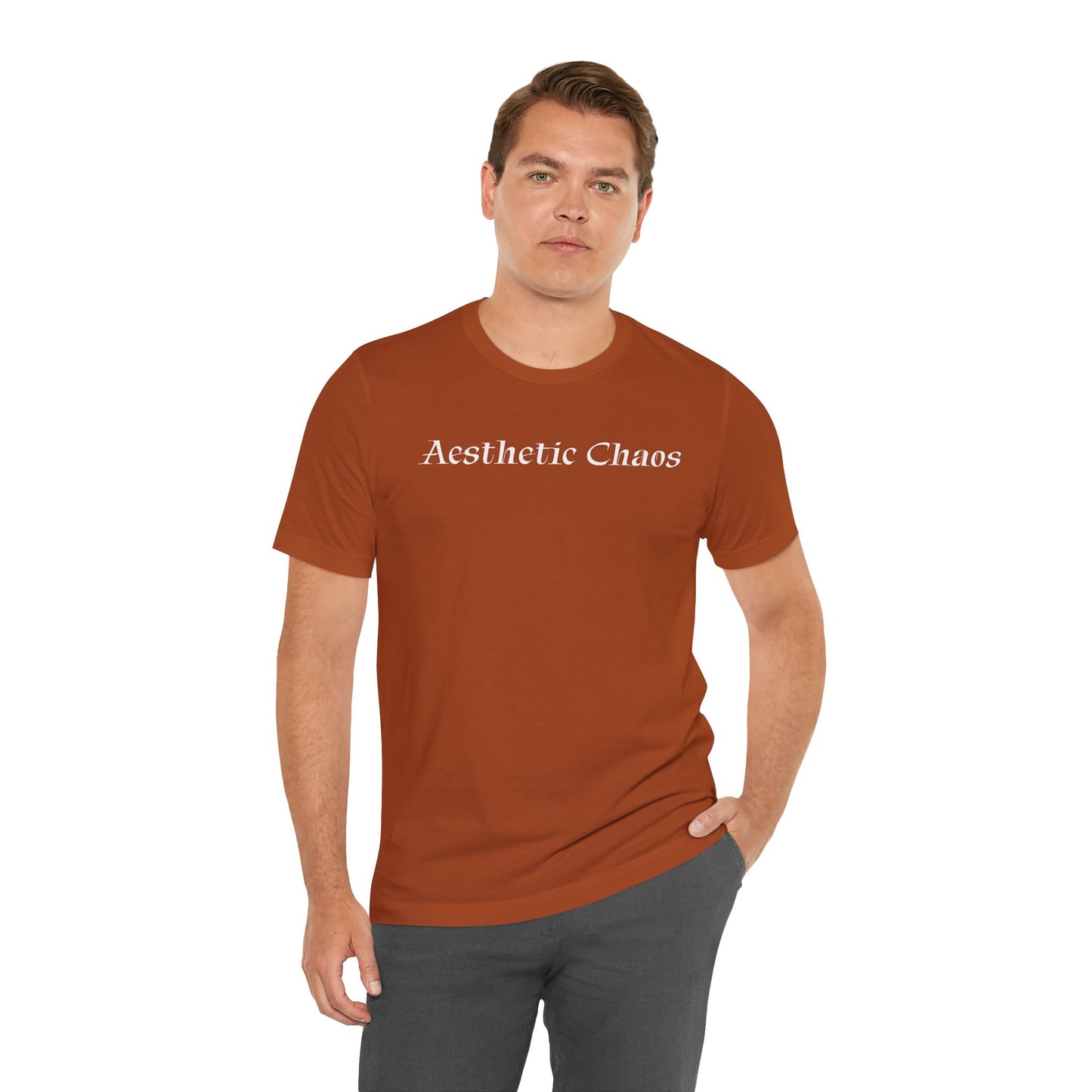 Aesthetic Chaos, Anime style, man with large sword, Unisex Jersey Short Sleeve Tee