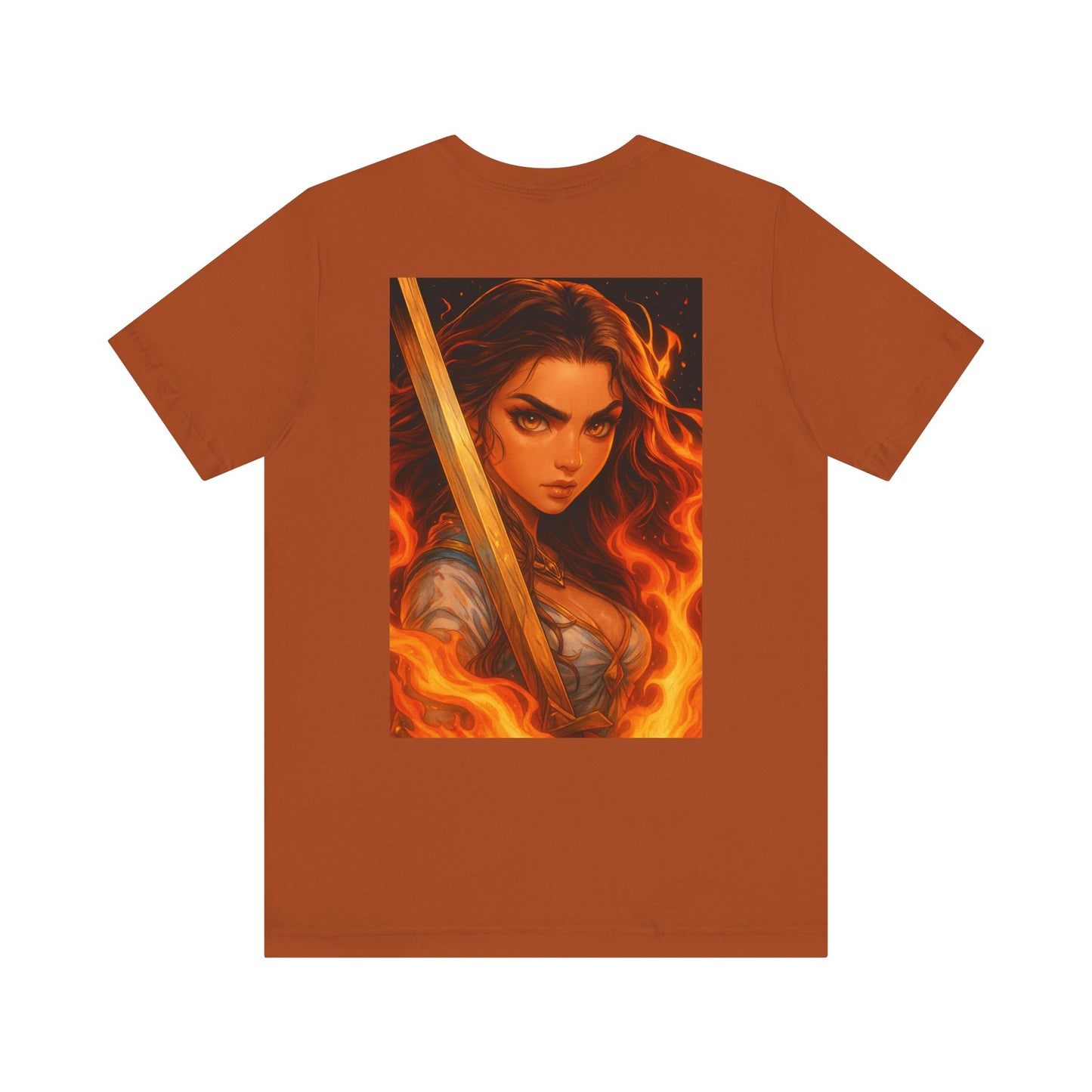 Aesthetic Chaos, woman with large sword, Unisex Jersey Short Sleeve Tee