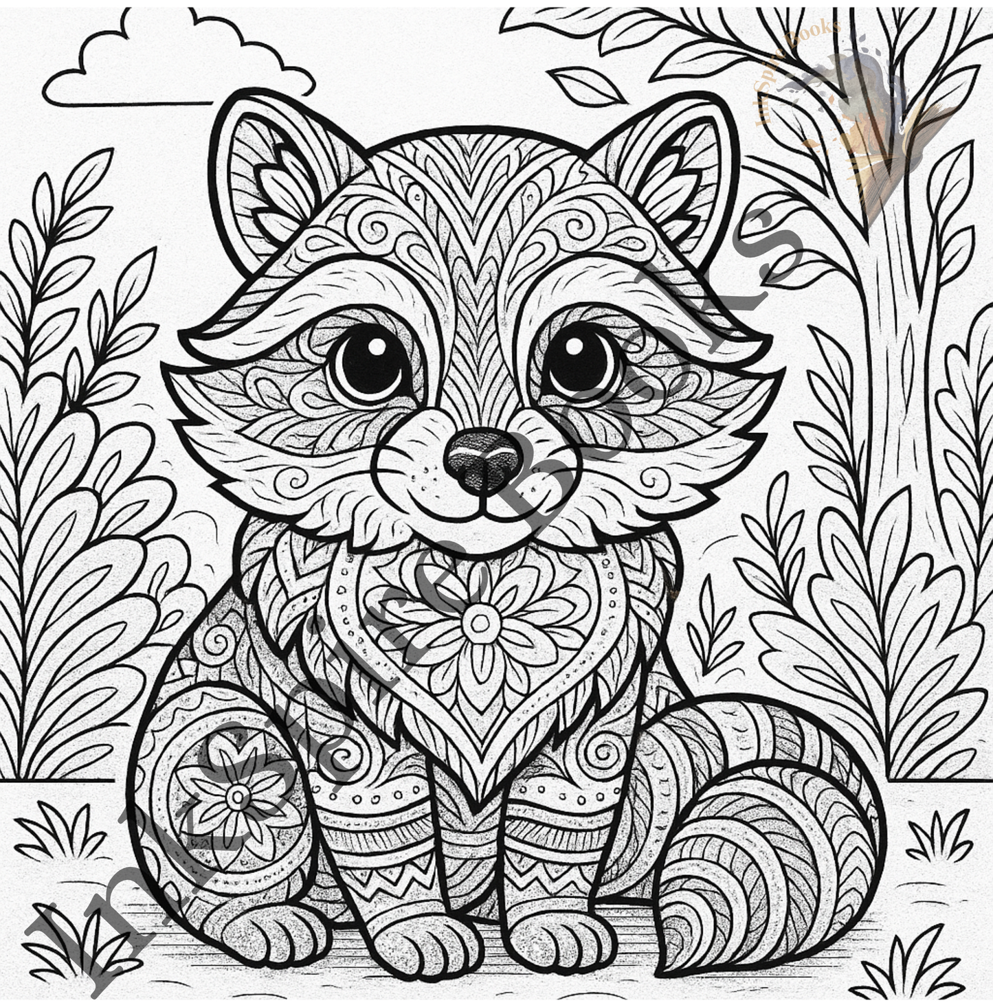 Stay Trashy: A Raccoon Coloring Book