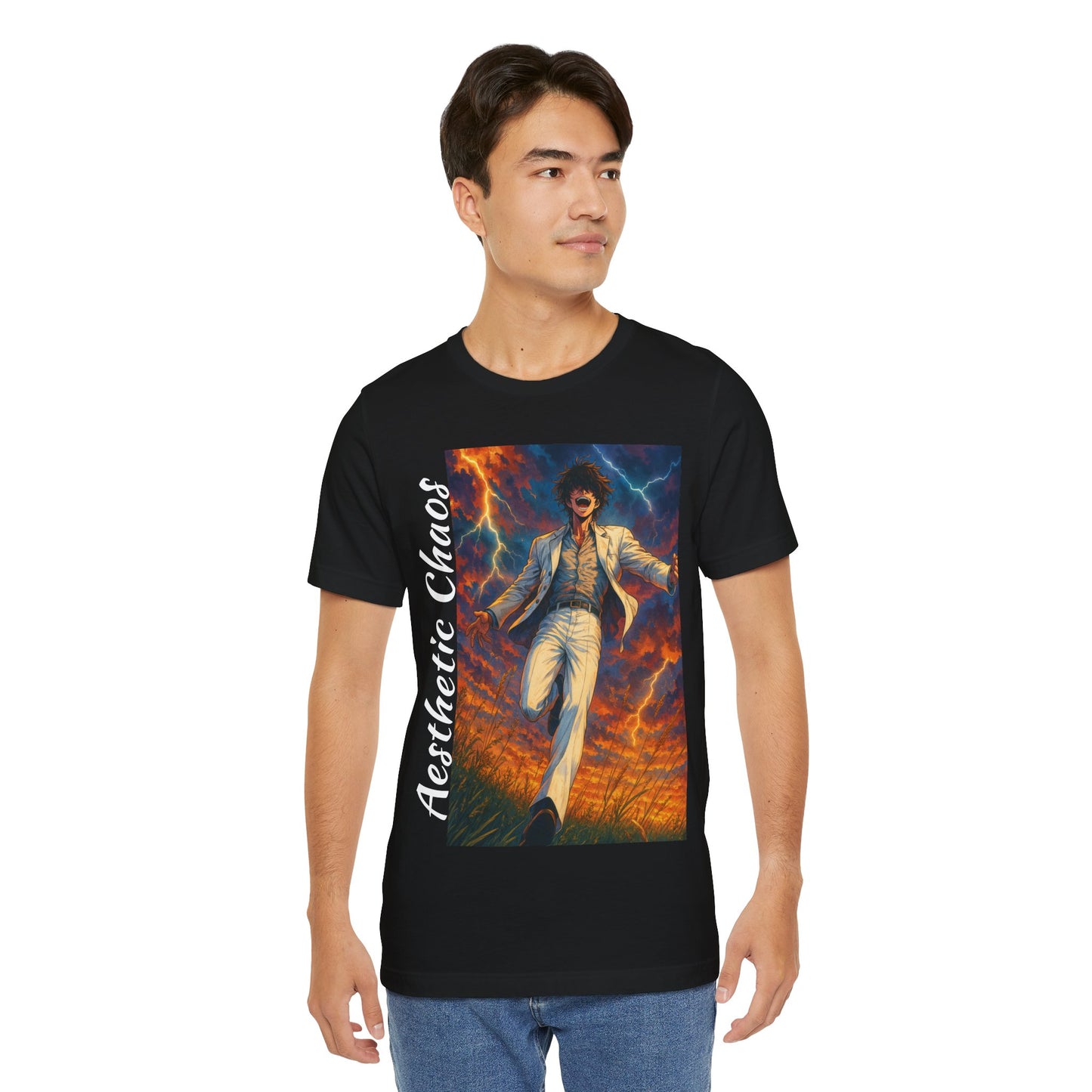 Aesthetic Chaos, Confident Villian, Unisex Jersey Short Sleeve Tee