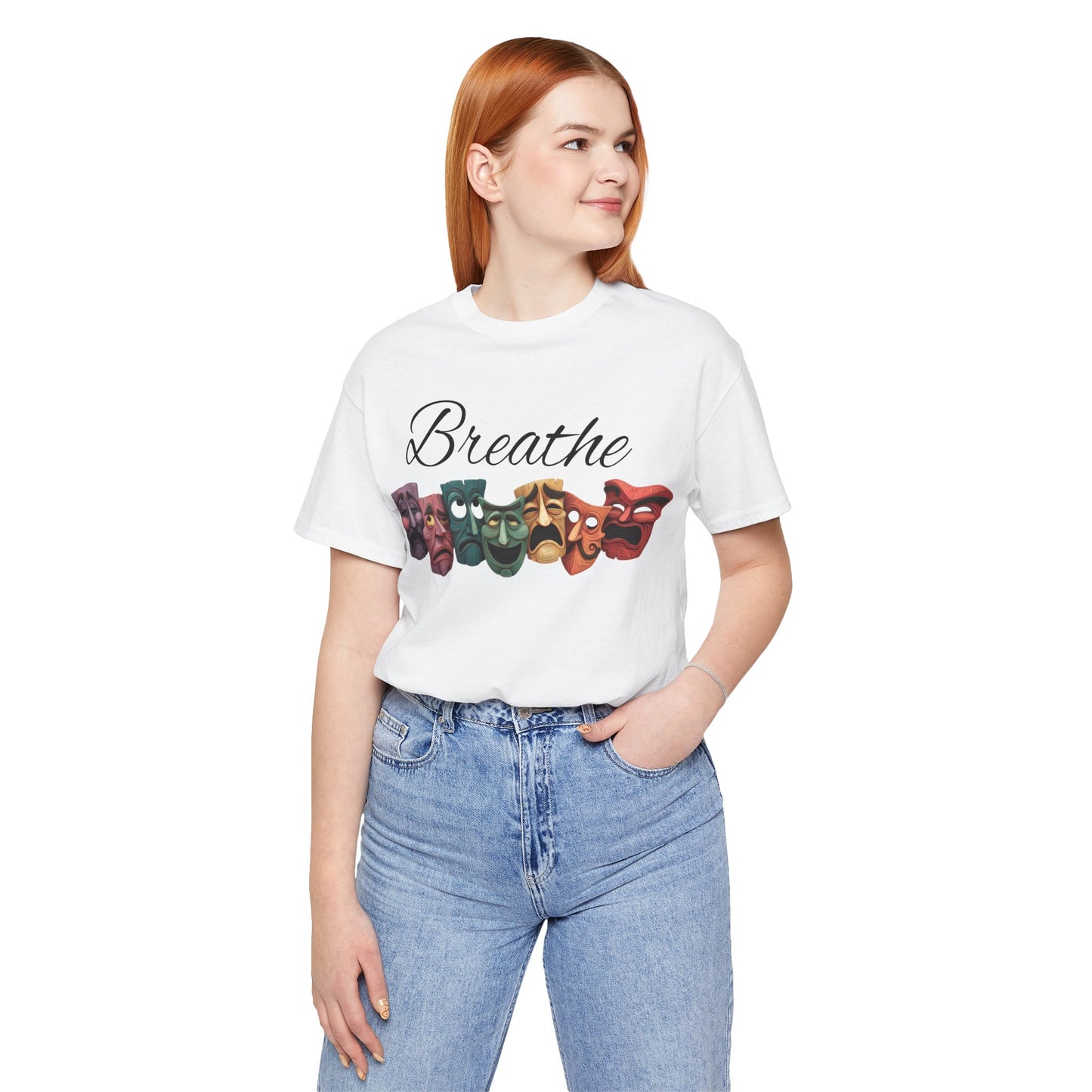 Breathe Drama mask Unisex Jersey Short Sleeve Tee