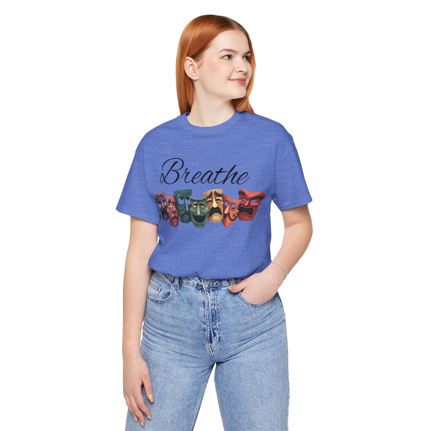 Breathe Drama mask Unisex Jersey Short Sleeve Tee