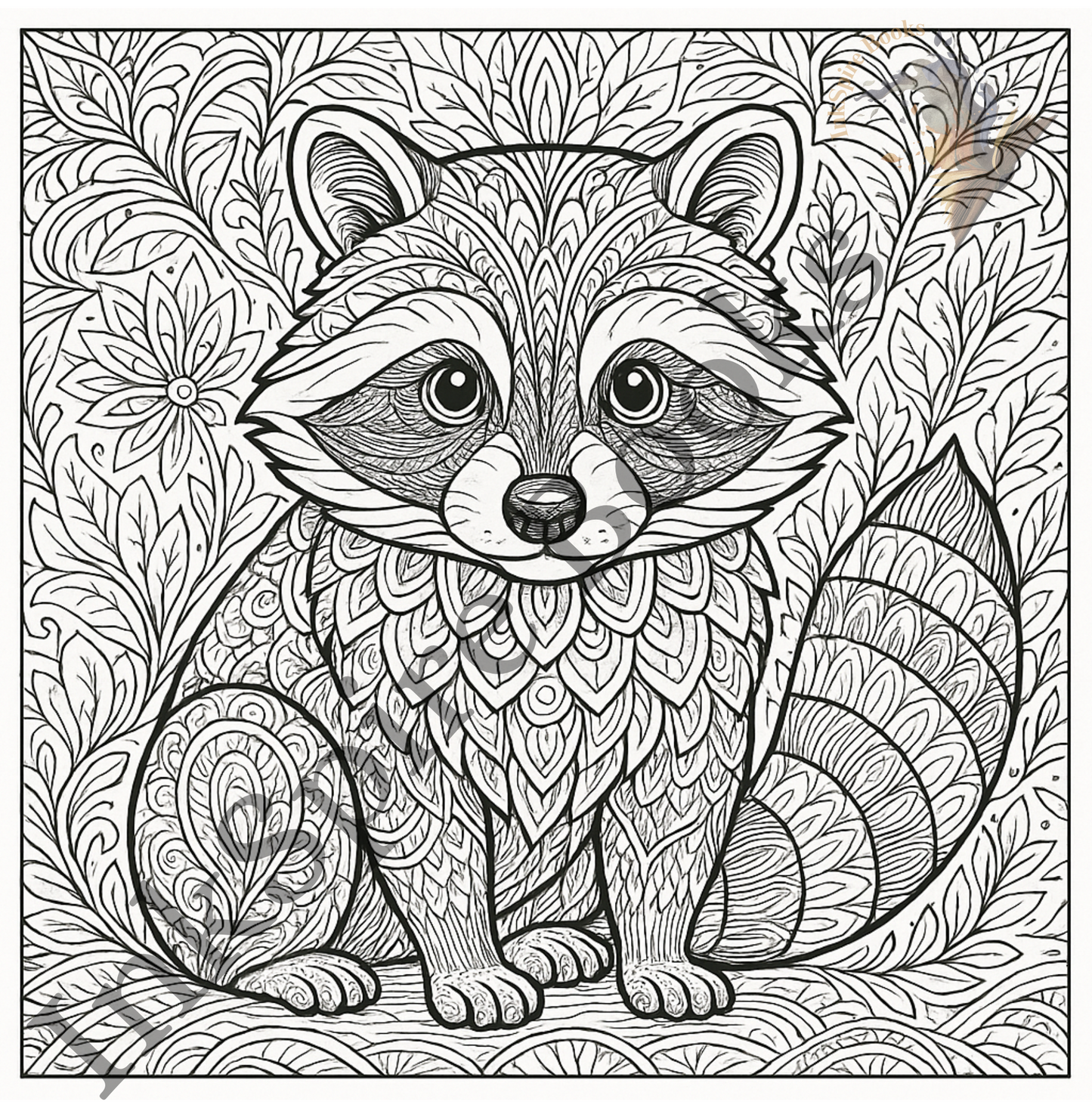 Stay Trashy: A Raccoon Coloring Book