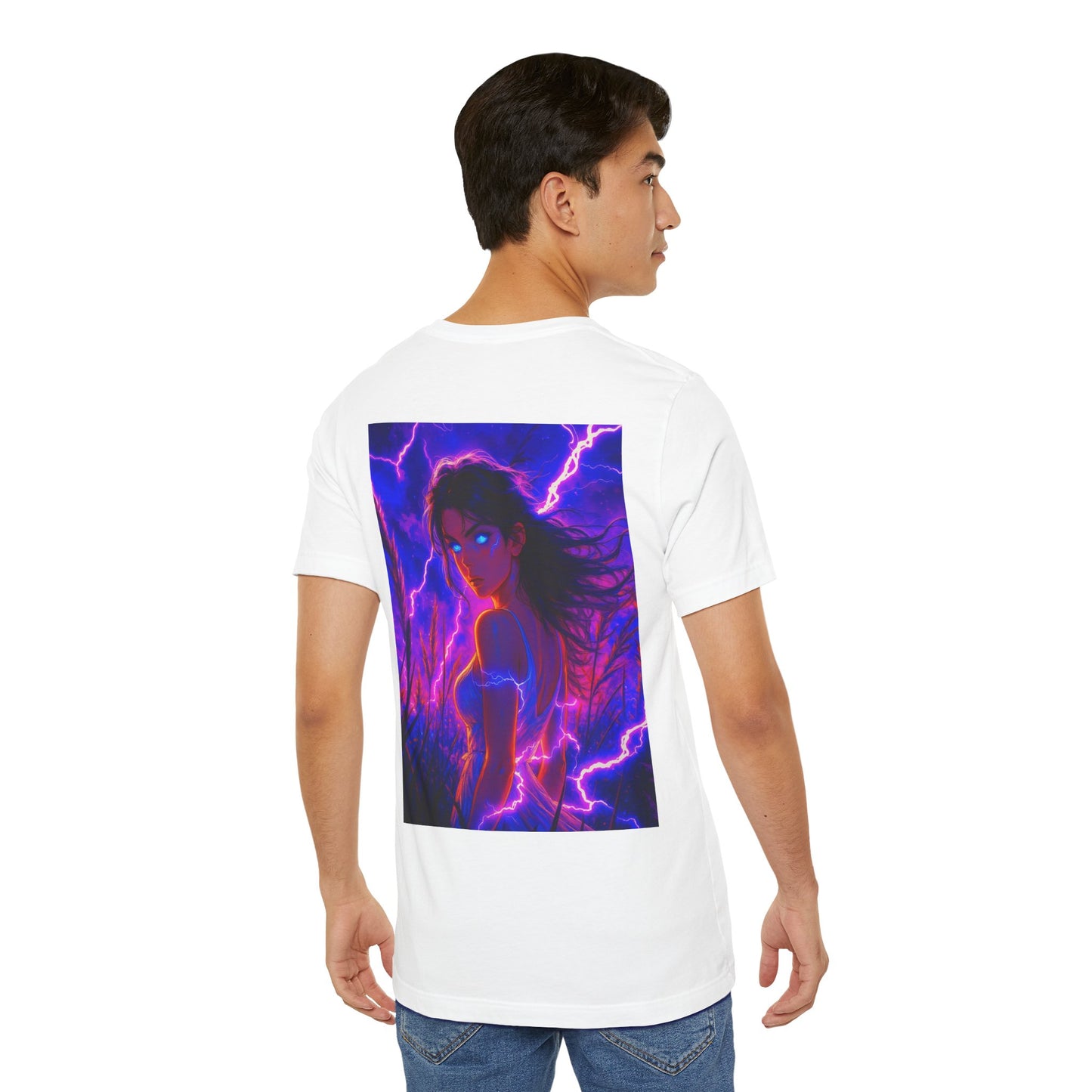 Aesthetic Chaos, Electric woman Graphic Unisex Jersey Short Sleeve Tee