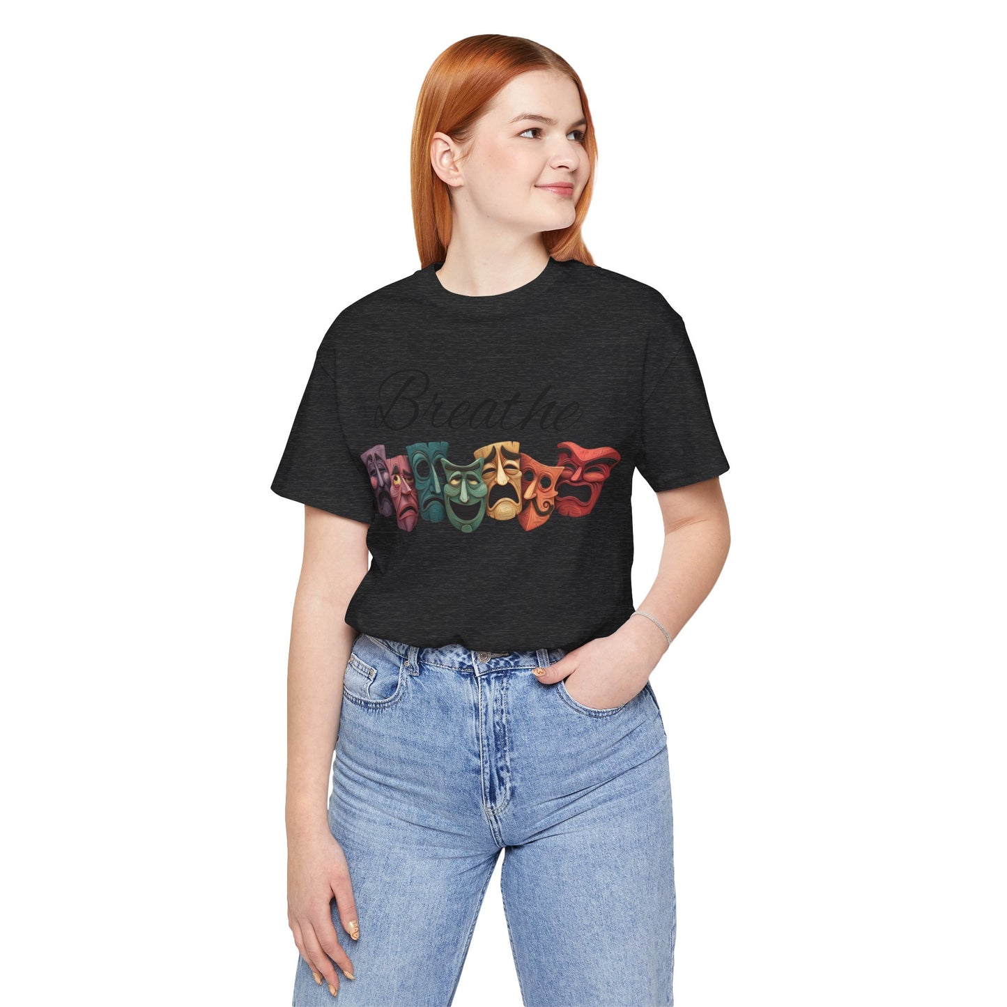 Breathe Drama mask Unisex Jersey Short Sleeve Tee