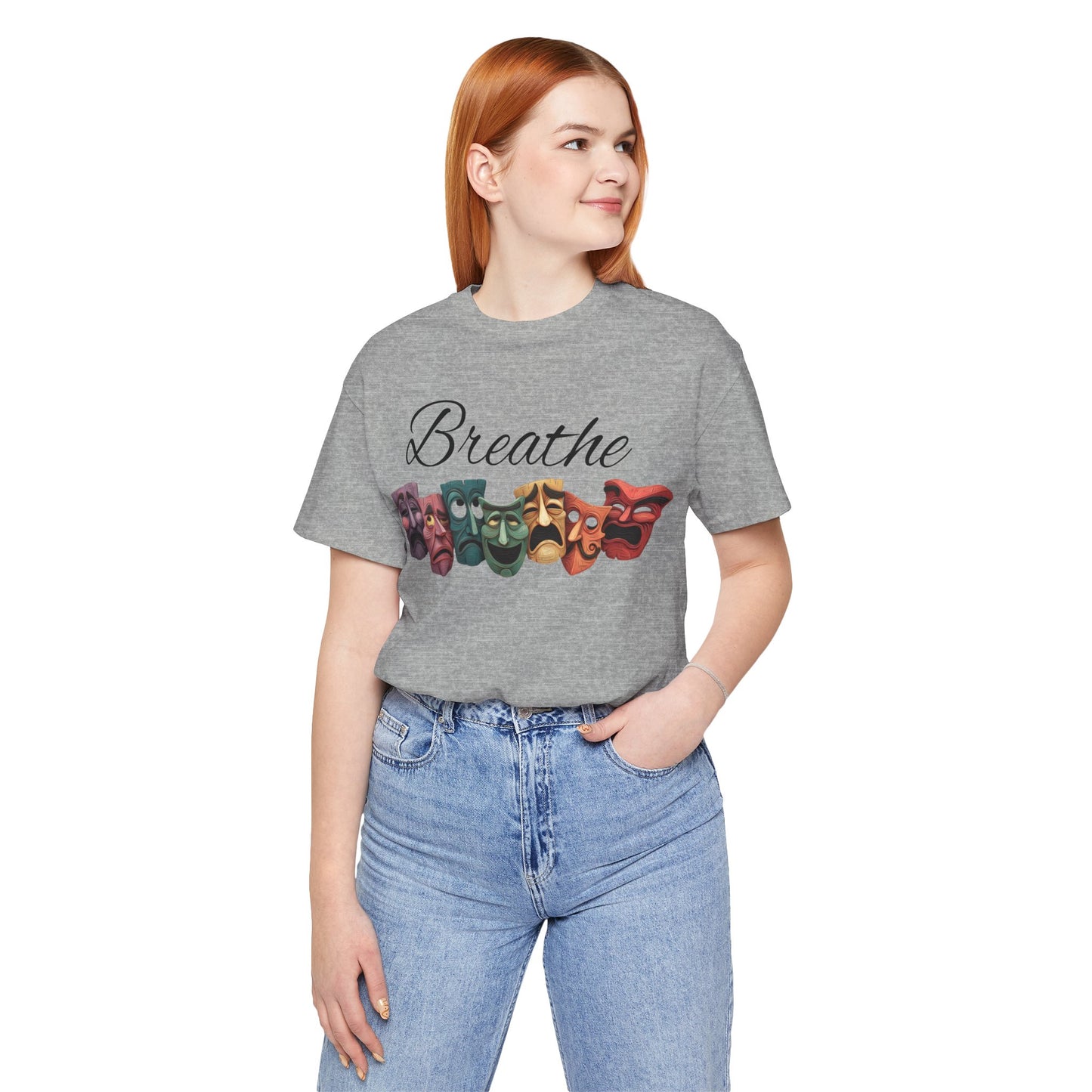 Breathe Drama mask Unisex Jersey Short Sleeve Tee