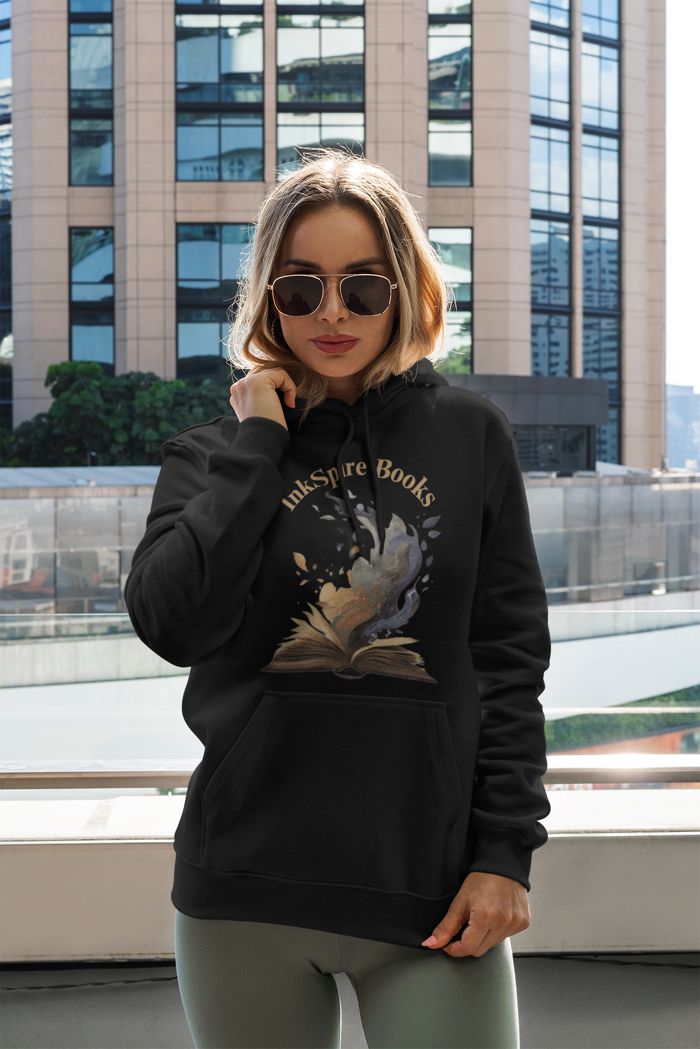 InkSpire Books Adidas Unisex Fleece Hoodie