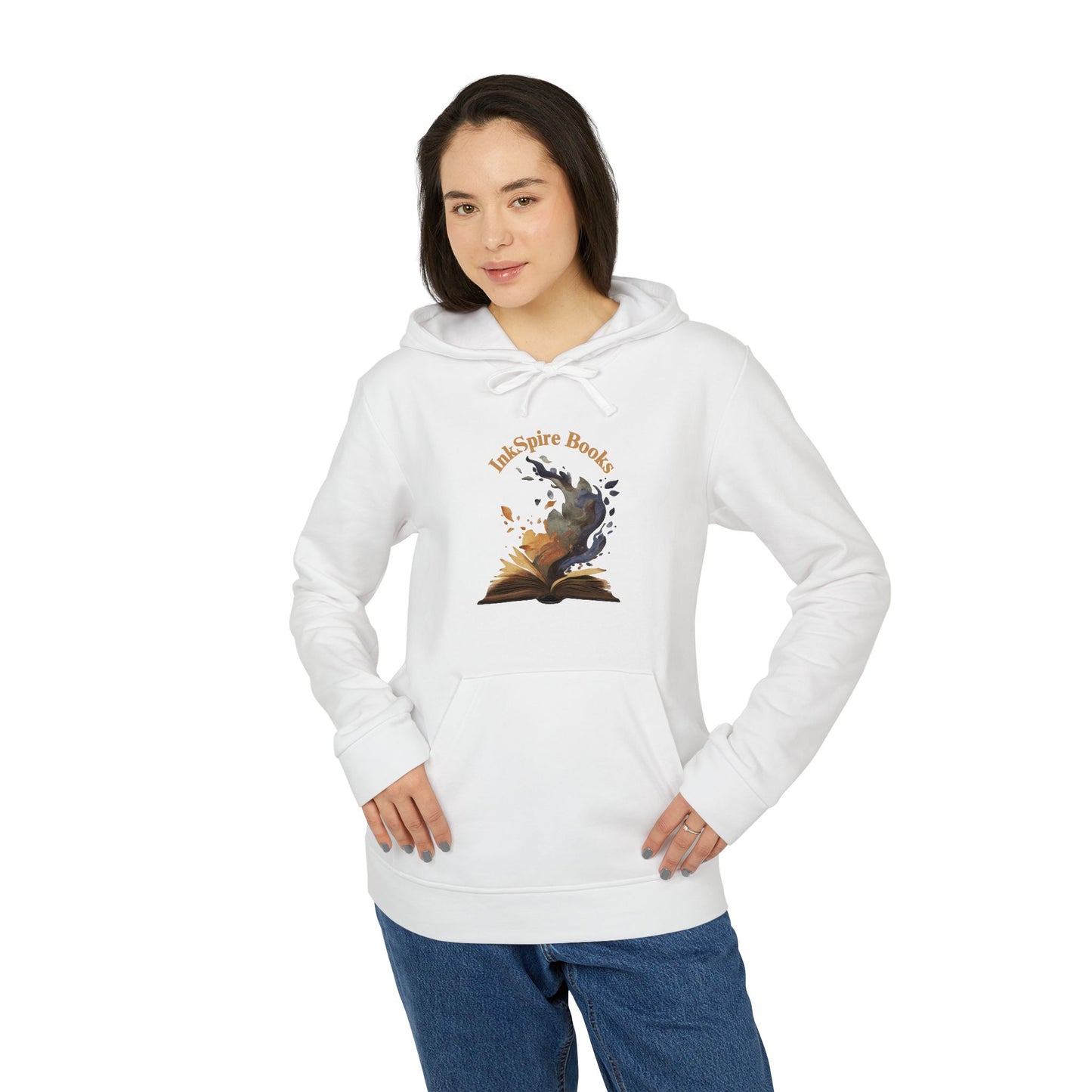 InkSpire Books Adidas Unisex Fleece Hoodie