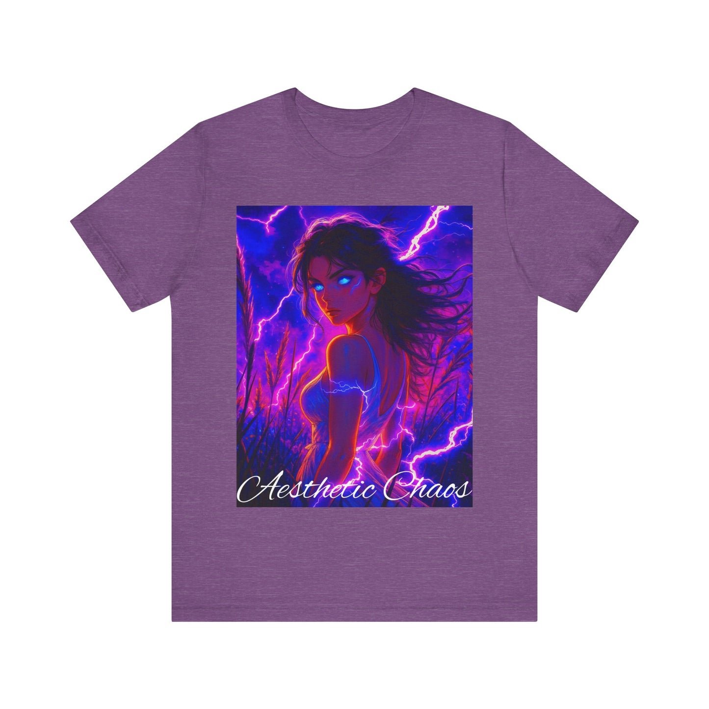 Aesthetic Chaos, Electric woman Graphic Unisex Jersey Short Sleeve Tee