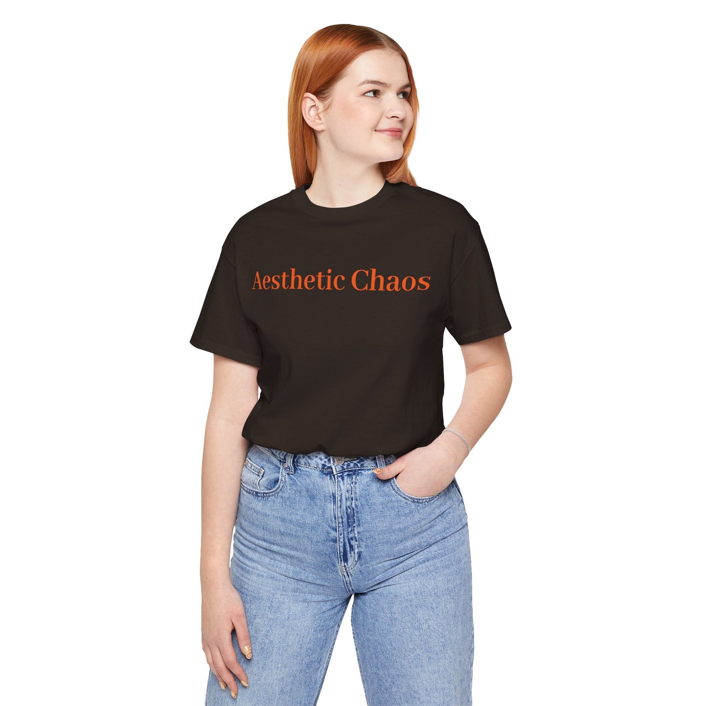 Aesthetic Chaos, Man with dragon, Unisex Jersey Short Sleeve Tee
