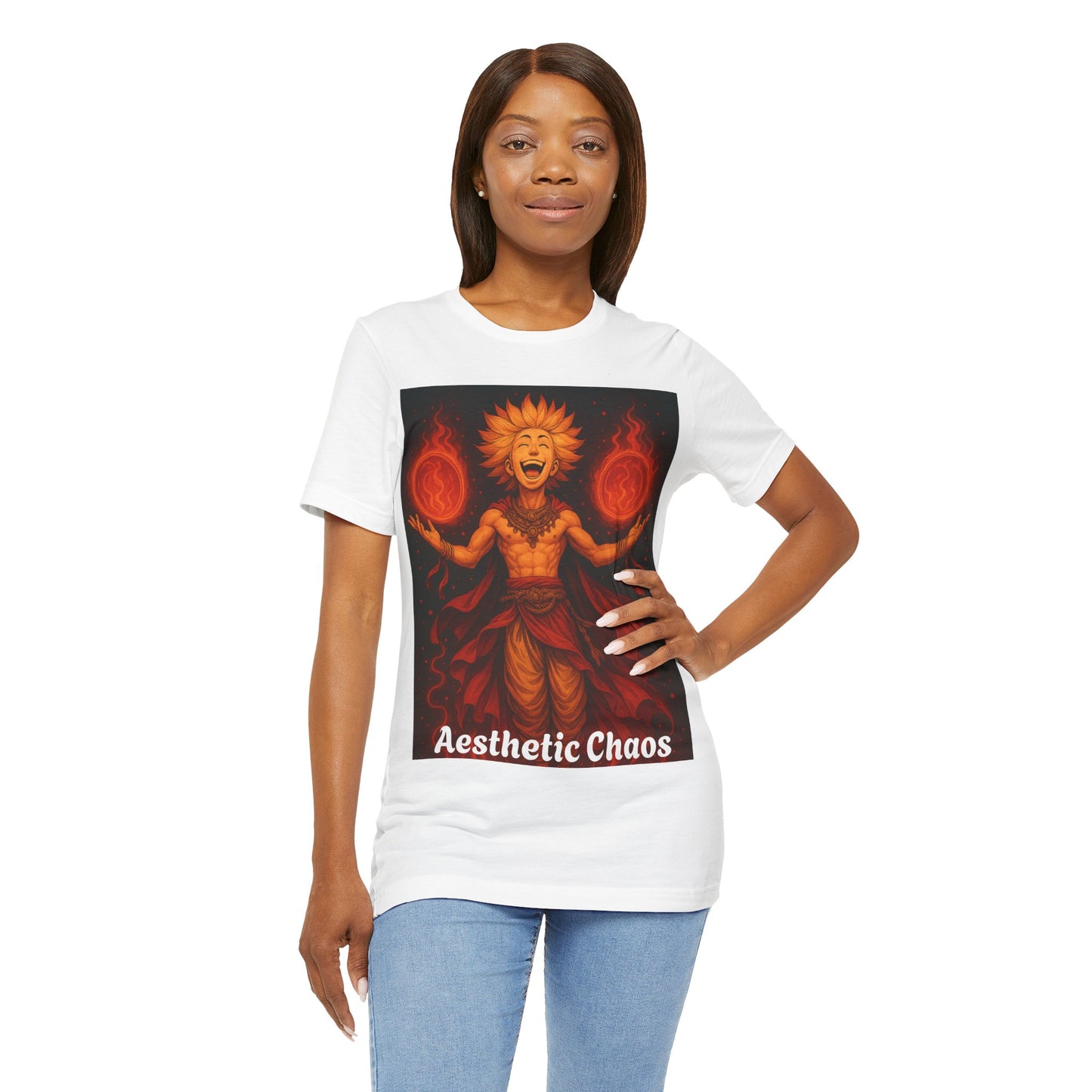 Aesthetic Chaos, anime style Unisex Jersey Short Sleeve Tee