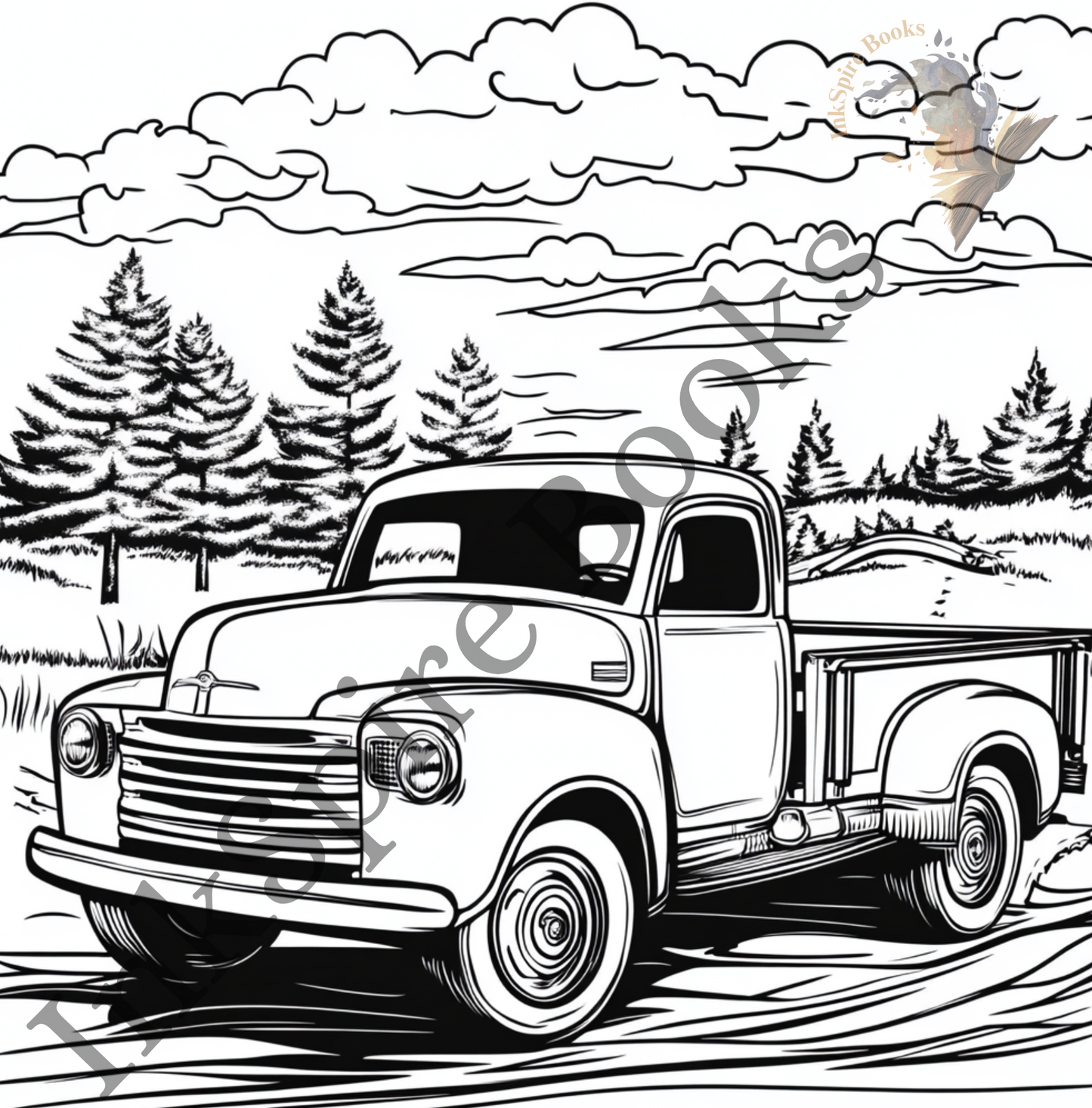 Wheels of Steel: A Truck Coloring Adventure