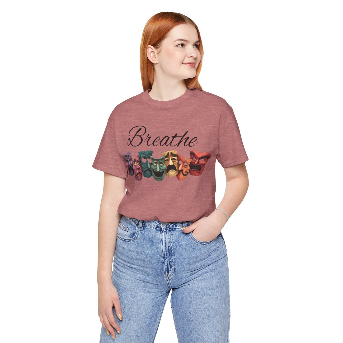 Breathe Drama mask Unisex Jersey Short Sleeve Tee