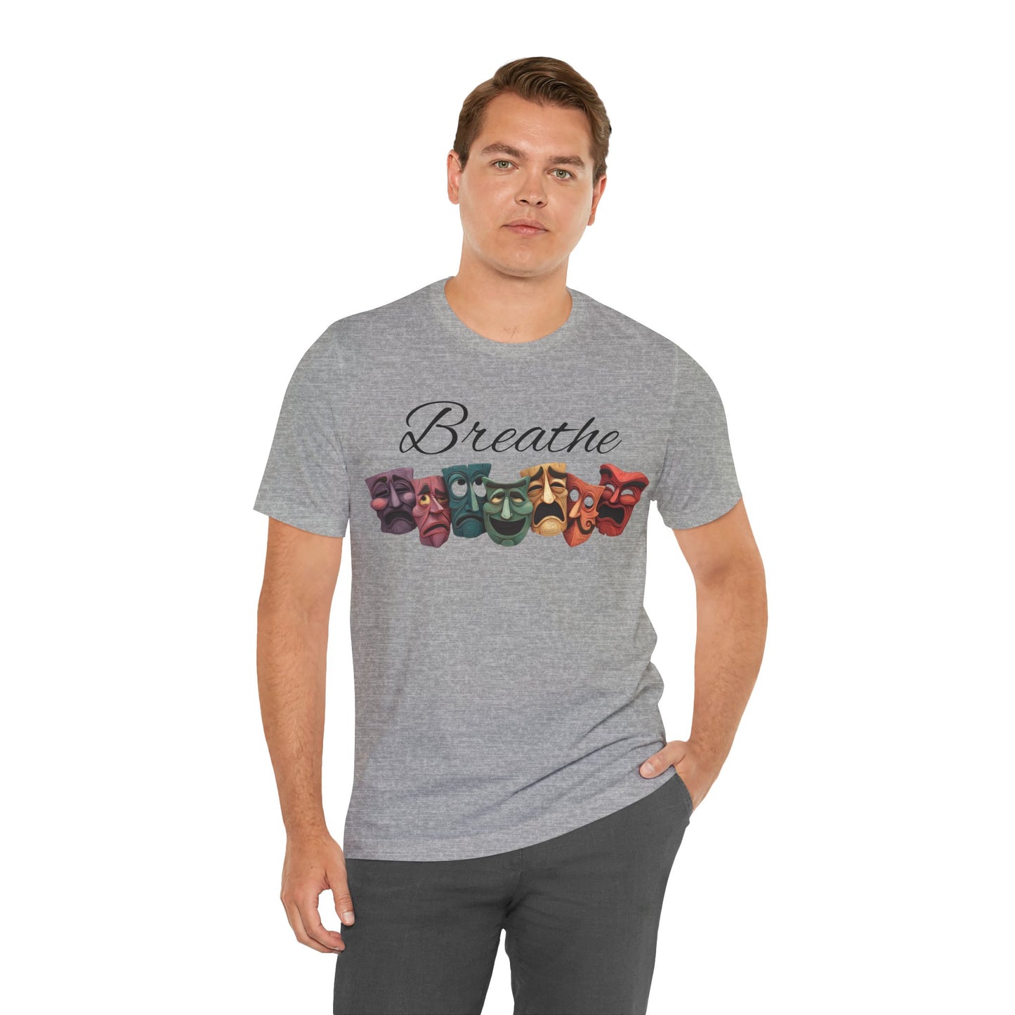 Breathe Drama mask Unisex Jersey Short Sleeve Tee