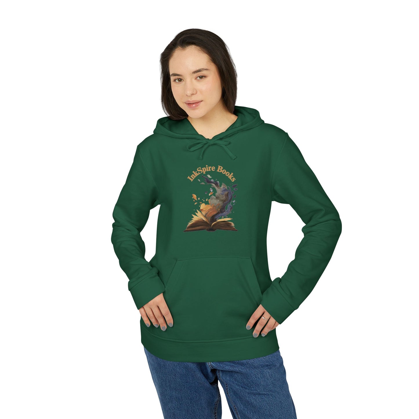 InkSpire Books Adidas Unisex Fleece Hoodie