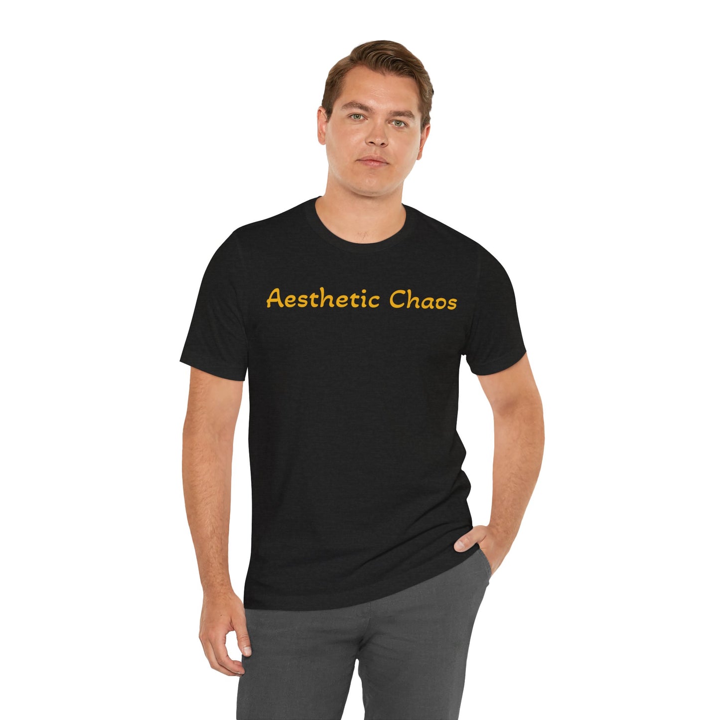Aesthetic Chaos, woman with large sword, Unisex Jersey Short Sleeve Tee
