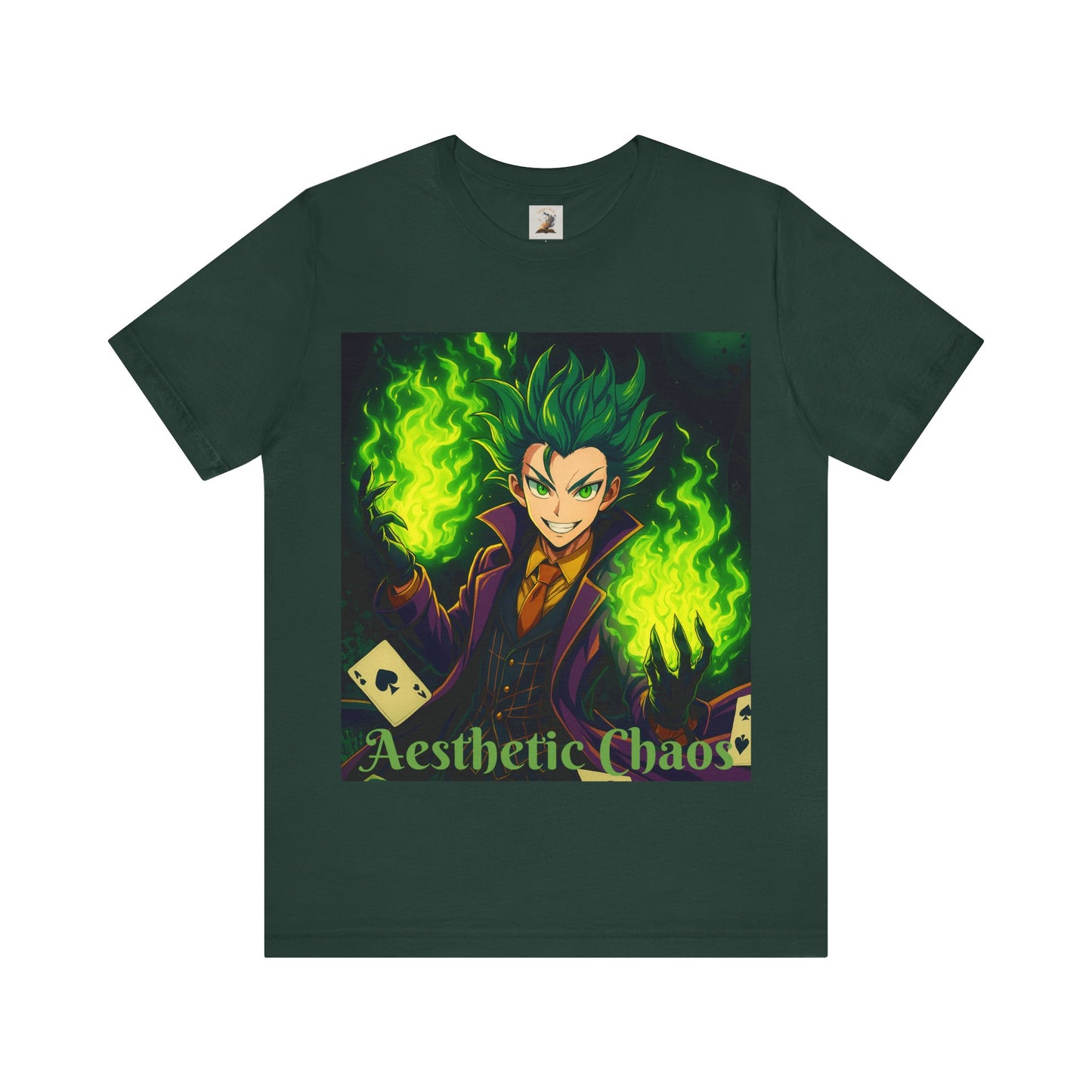Aesthetic Chaos, anime clown, joker card clown Unisex Jersey Short Sleeve Tee