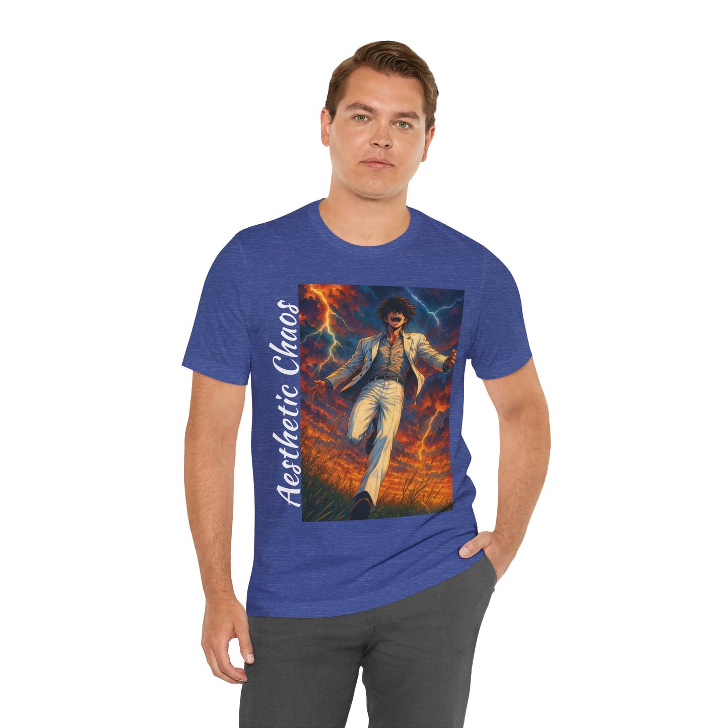 Aesthetic Chaos, Confident Villian, Unisex Jersey Short Sleeve Tee