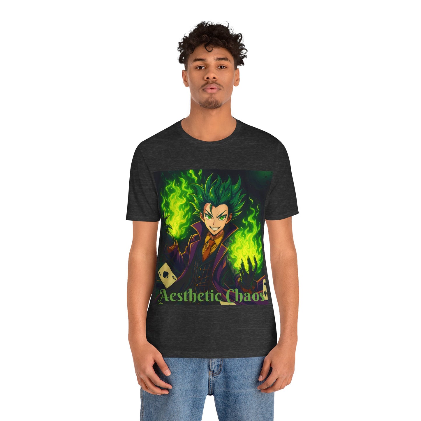 Aesthetic Chaos, anime clown, joker card clown Unisex Jersey Short Sleeve Tee