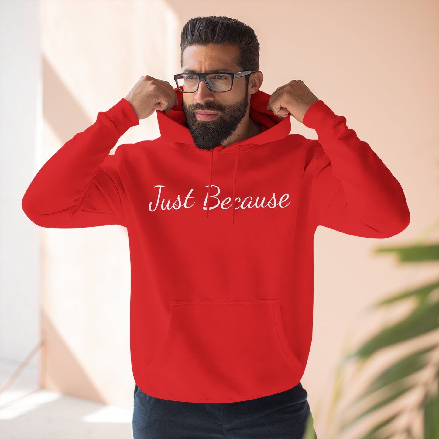 Just Because Straight Shooter Hoodie Three-Panel Fleece Hoodie