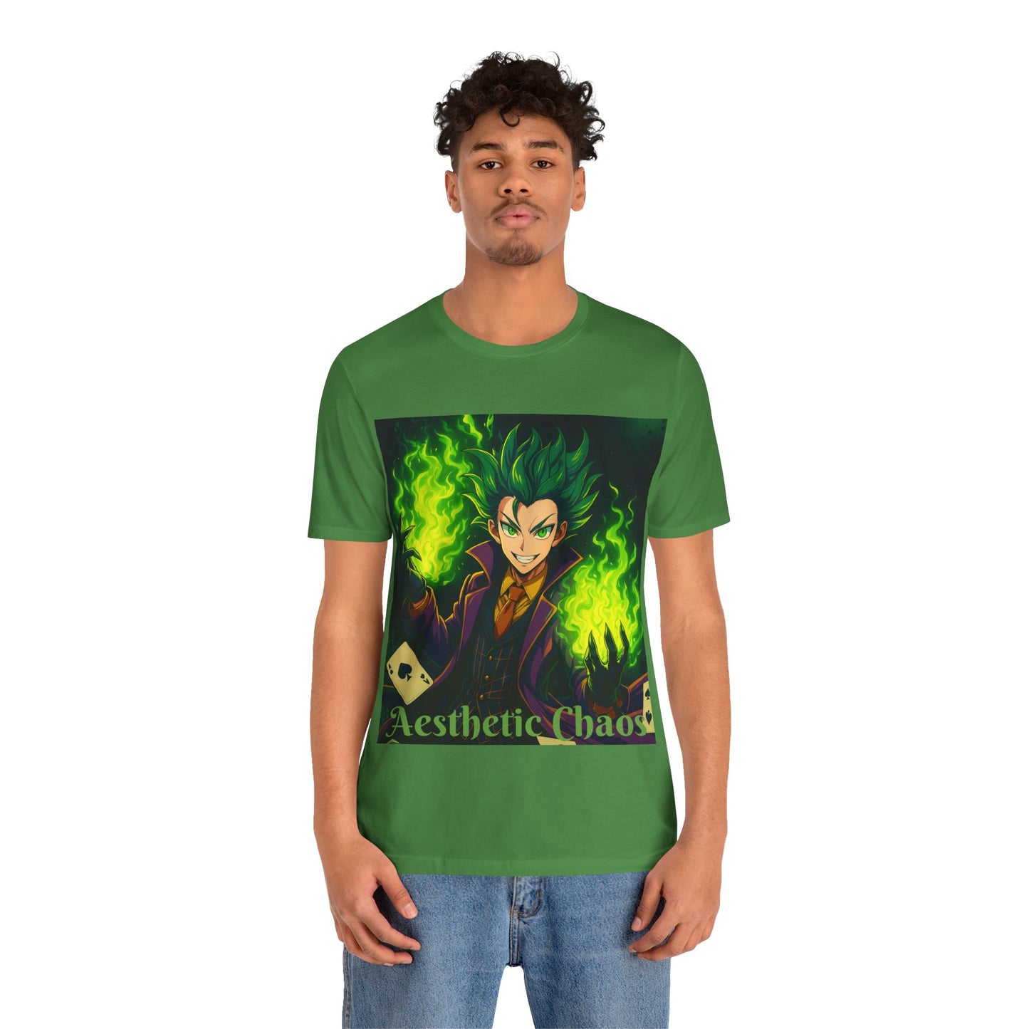 Aesthetic Chaos, anime clown, joker card clown Unisex Jersey Short Sleeve Tee