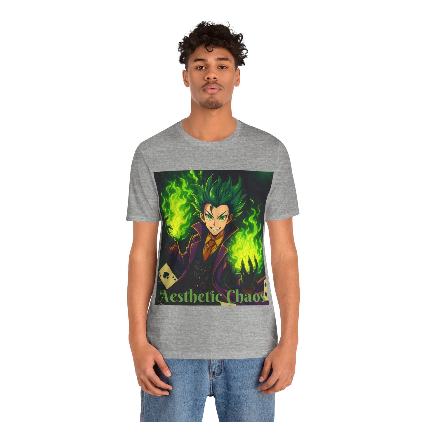 Aesthetic Chaos, anime clown, joker card clown Unisex Jersey Short Sleeve Tee