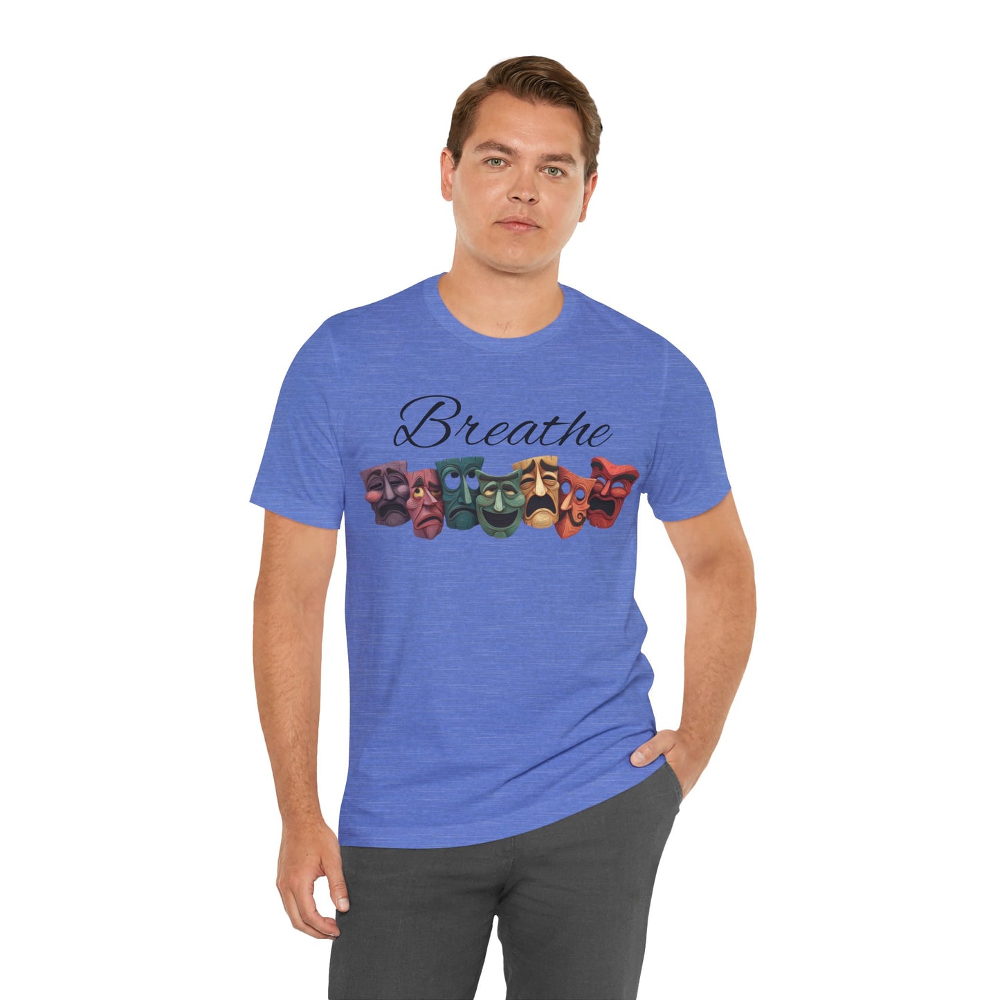 Breathe Drama mask Unisex Jersey Short Sleeve Tee