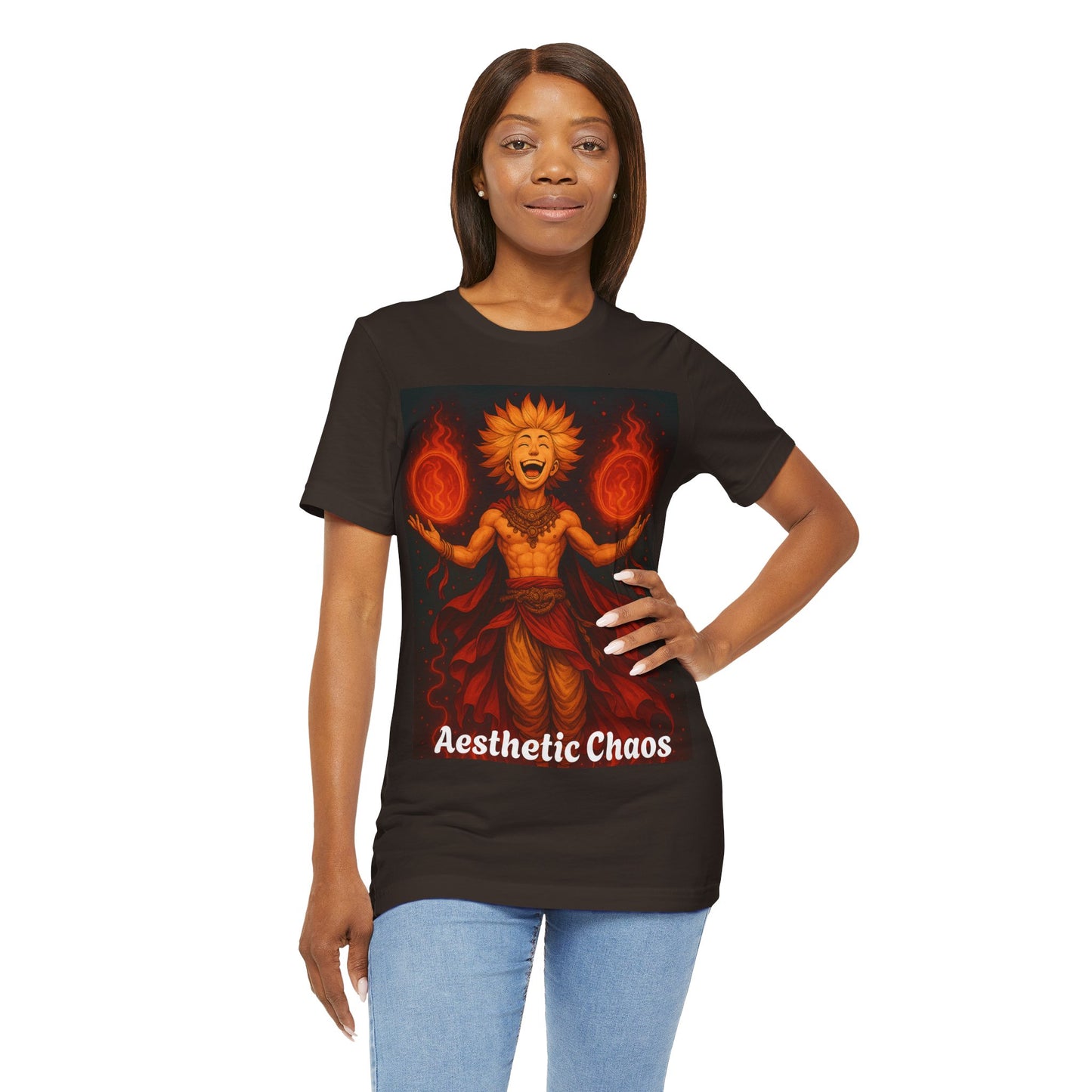 Aesthetic Chaos, anime style Unisex Jersey Short Sleeve Tee