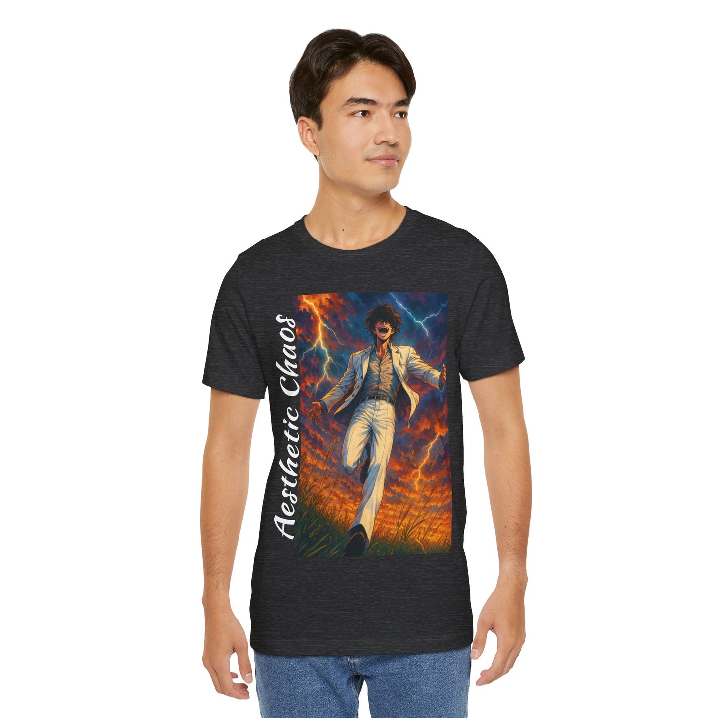 Aesthetic Chaos, Confident Villian, Unisex Jersey Short Sleeve Tee