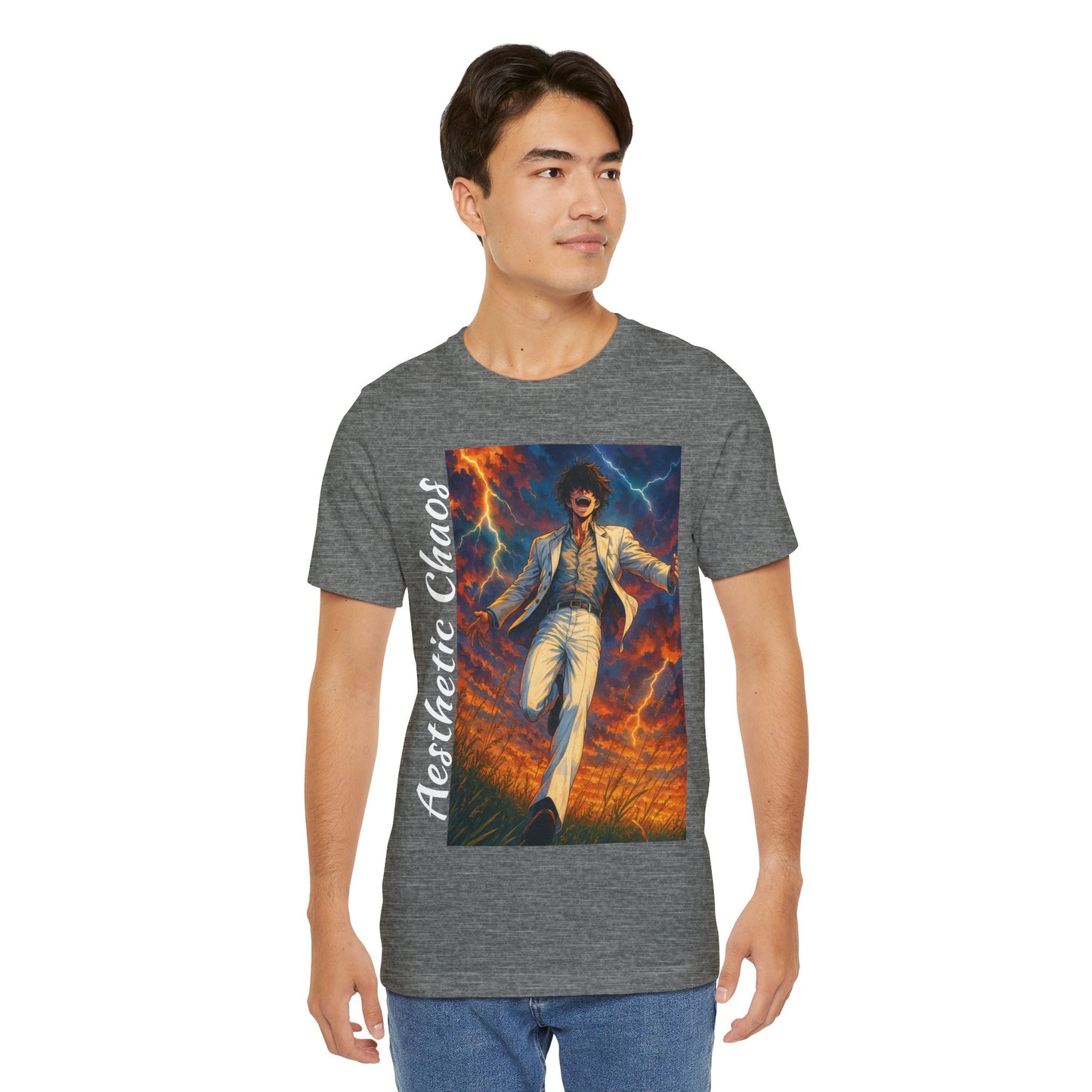 Aesthetic Chaos, Confident Villian, Unisex Jersey Short Sleeve Tee