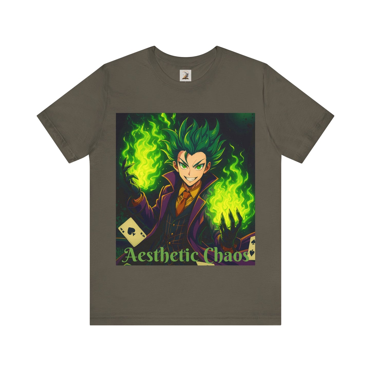 Aesthetic Chaos, anime clown, joker card clown Unisex Jersey Short Sleeve Tee