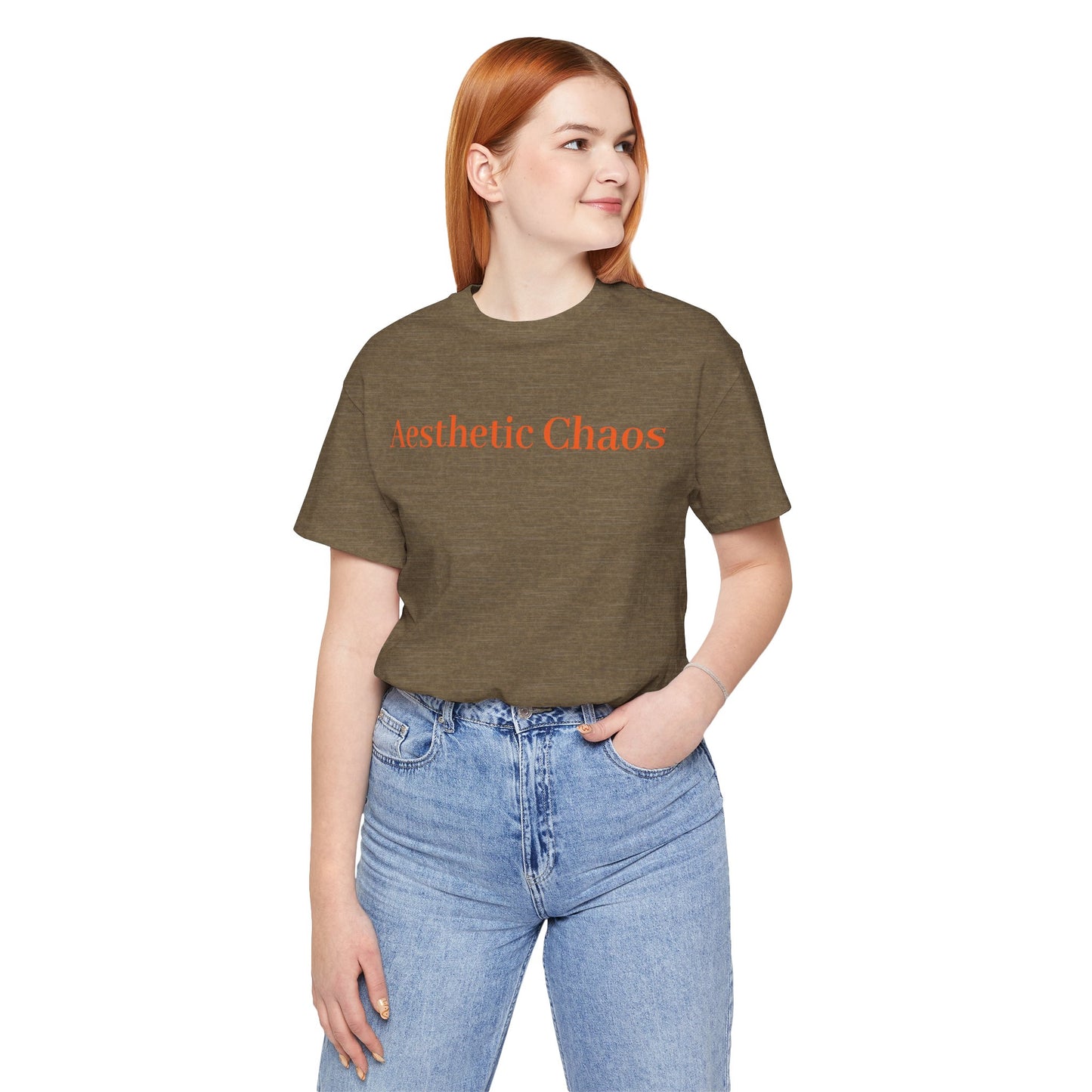 Aesthetic Chaos, Man with dragon, Unisex Jersey Short Sleeve Tee