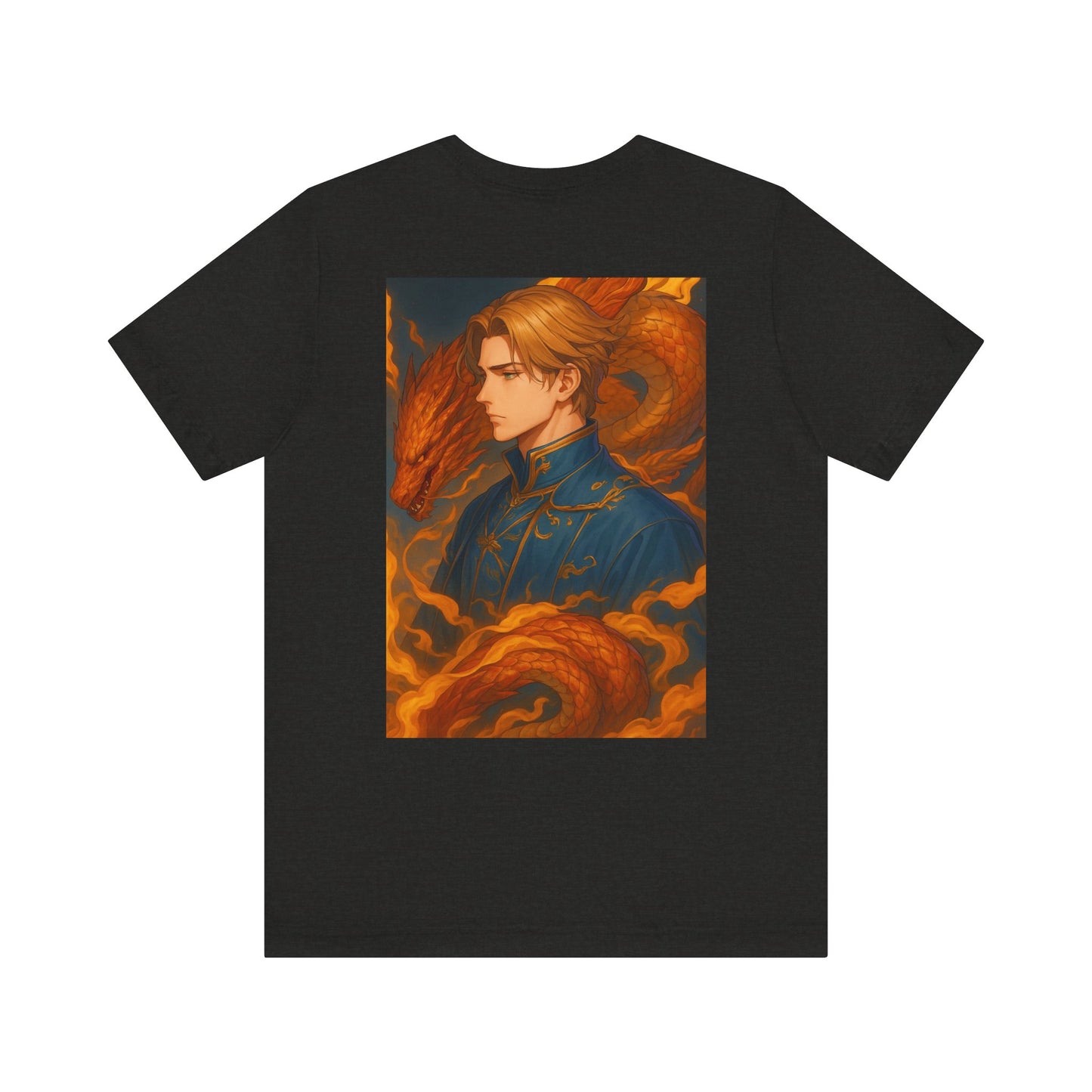 Aesthetic Chaos, Man with dragon, Unisex Jersey Short Sleeve Tee