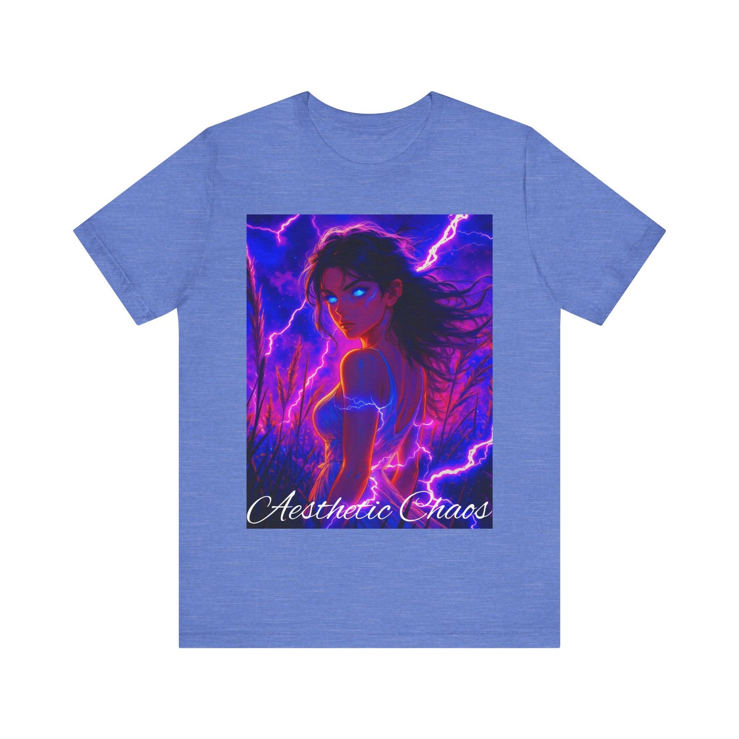 Aesthetic Chaos, Electric woman Graphic Unisex Jersey Short Sleeve Tee