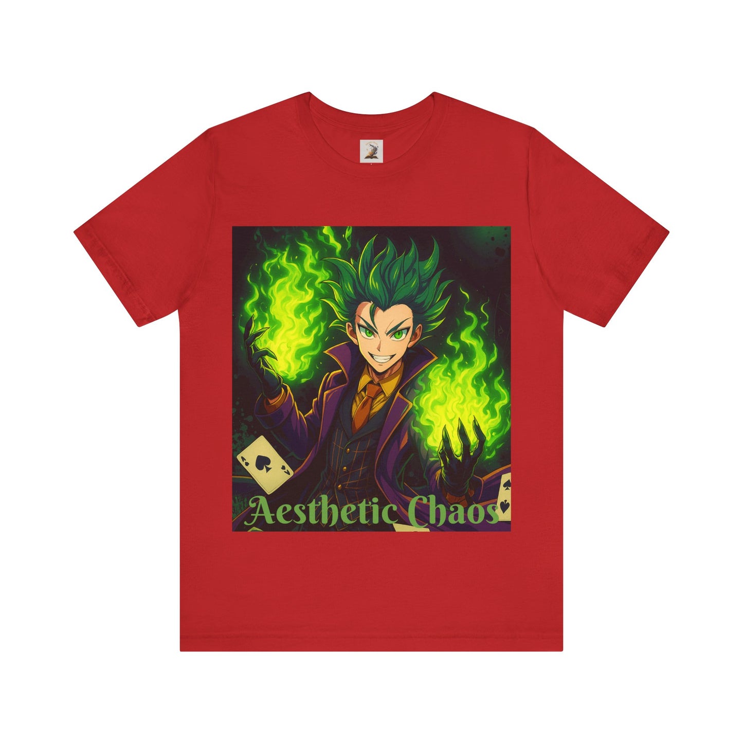Aesthetic Chaos, anime clown, joker card clown Unisex Jersey Short Sleeve Tee